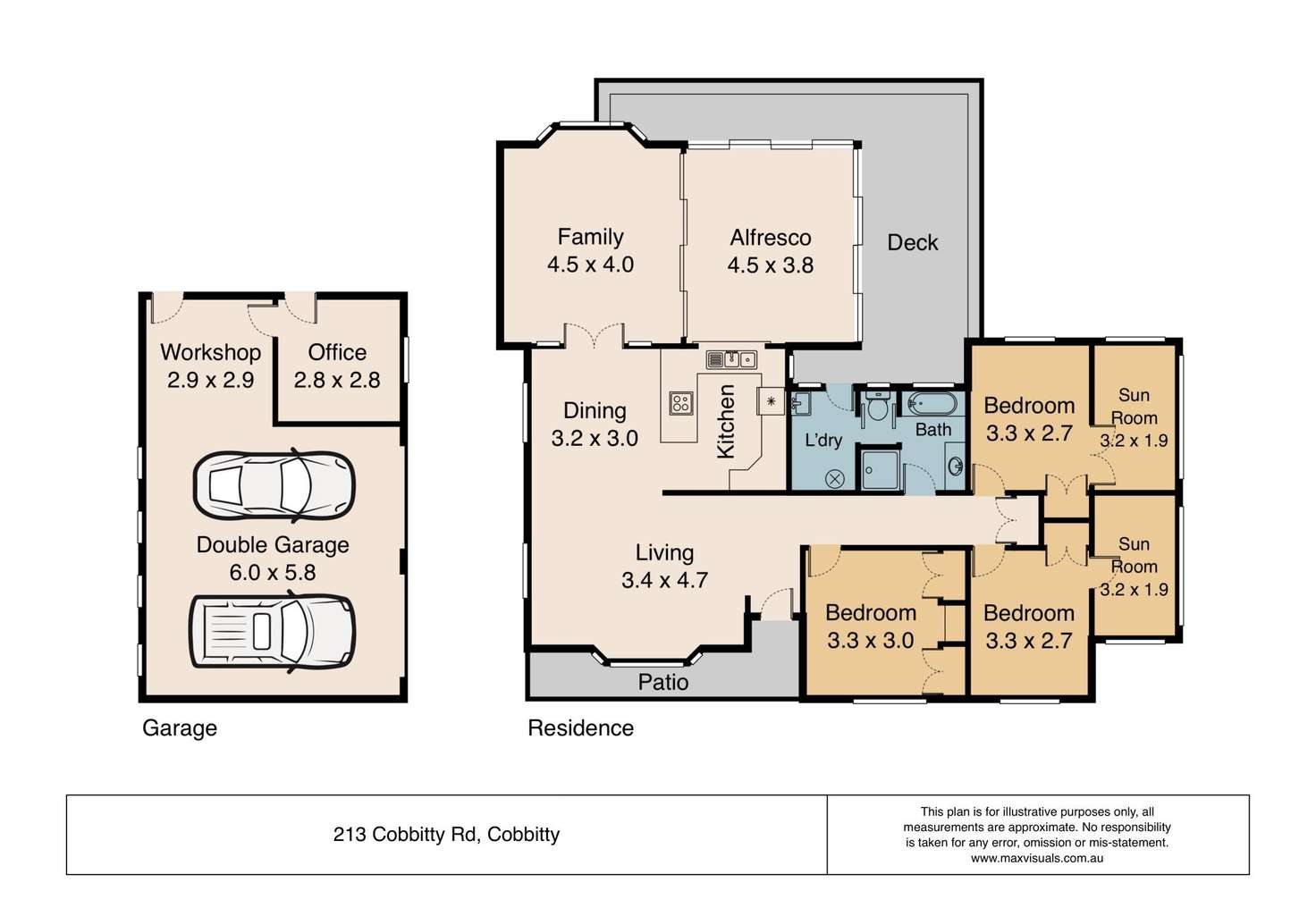 Floorplan of Homely house listing, 213 Cobbitty Rd, Cobbitty NSW 2570