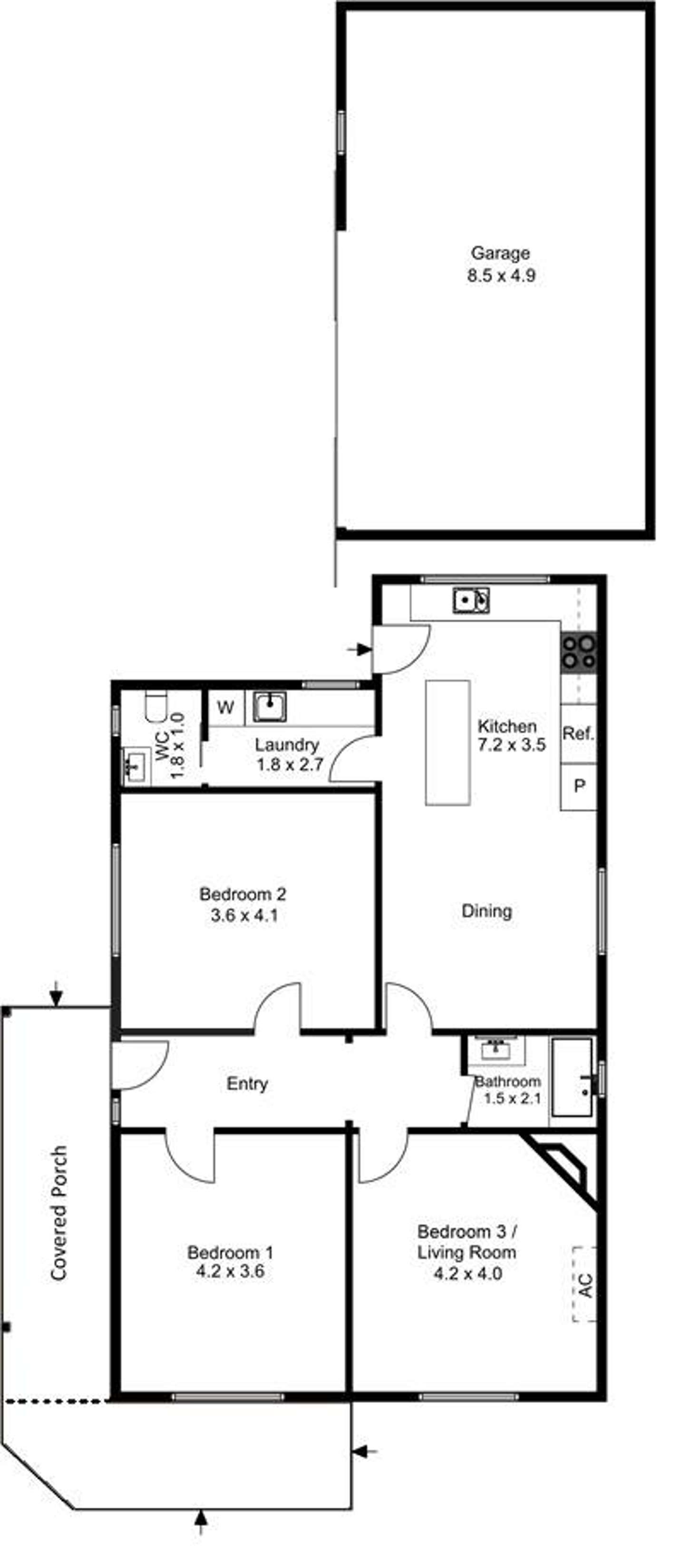 Floorplan of Homely house listing, 66 Bagot Avenue, Mile End SA 5031