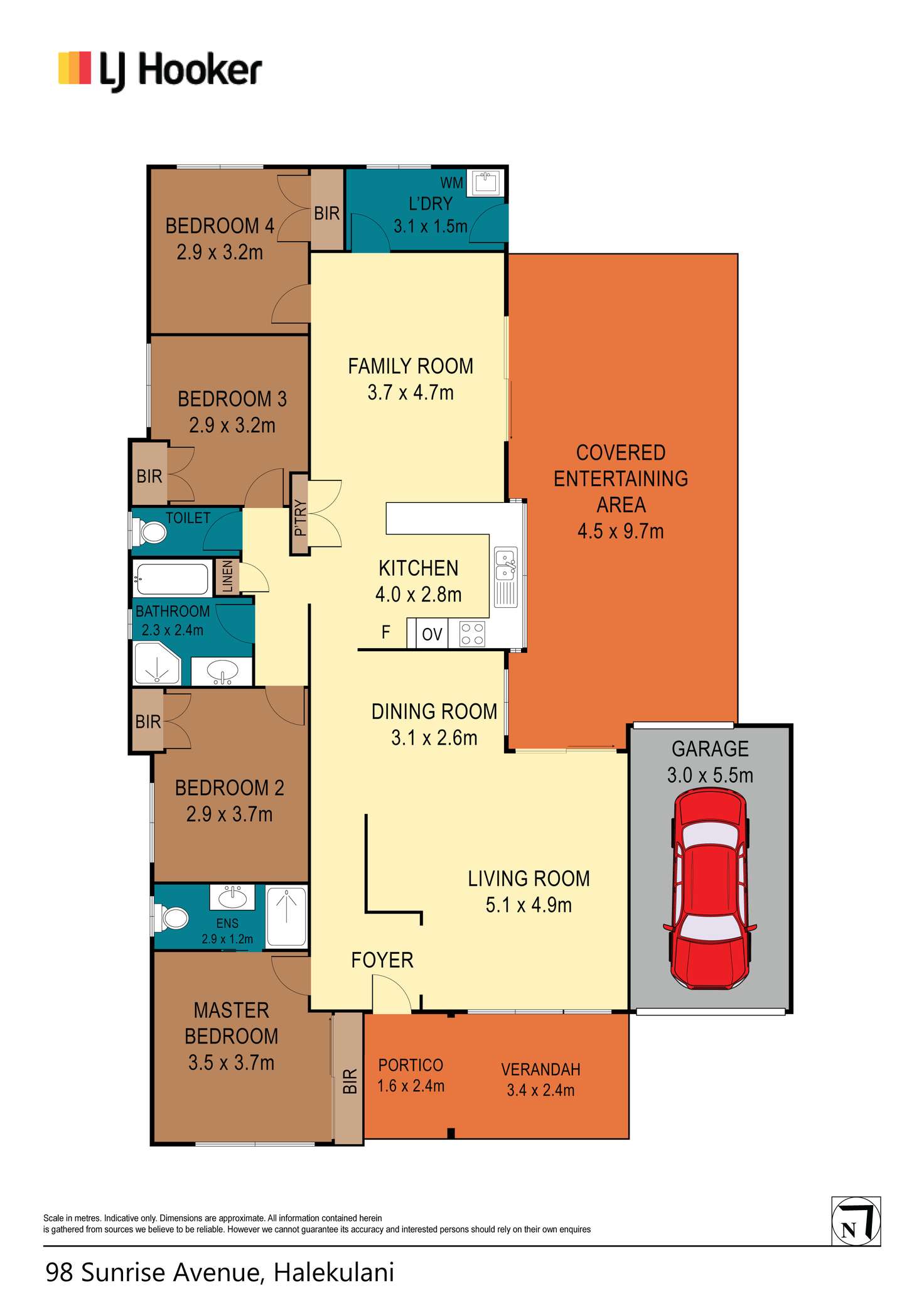 Floorplan of Homely house listing, 98 Sunrise Avenue, Halekulani NSW 2262