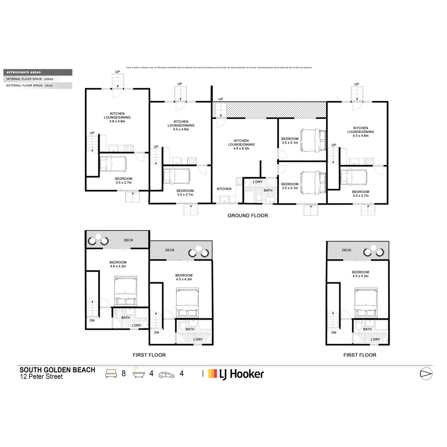 Floorplan of Homely blockOfUnits listing, 12 Peter Street, South Golden Beach NSW 2483