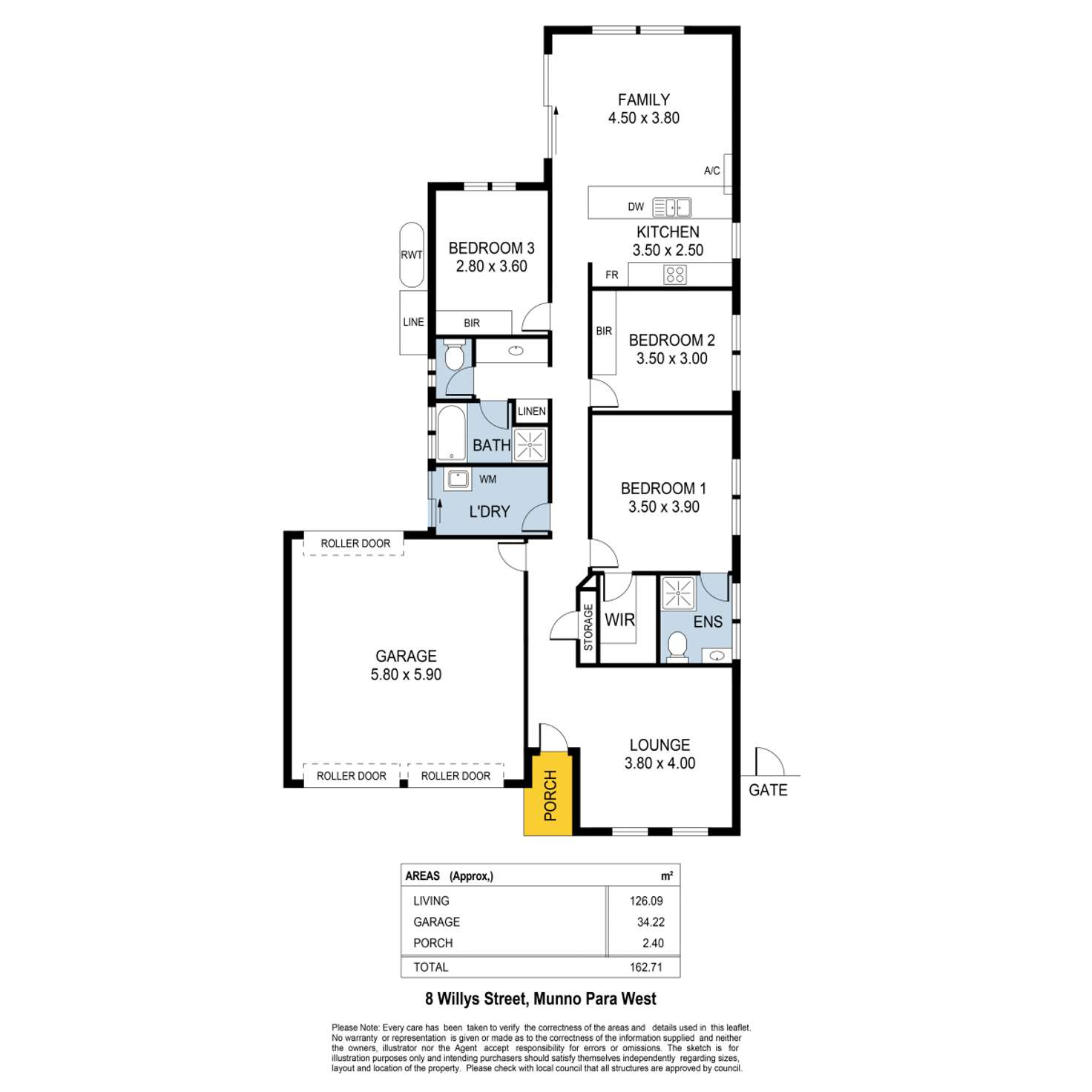 Floorplan of Homely house listing, 8 Willys Street, Munno Para West SA 5115