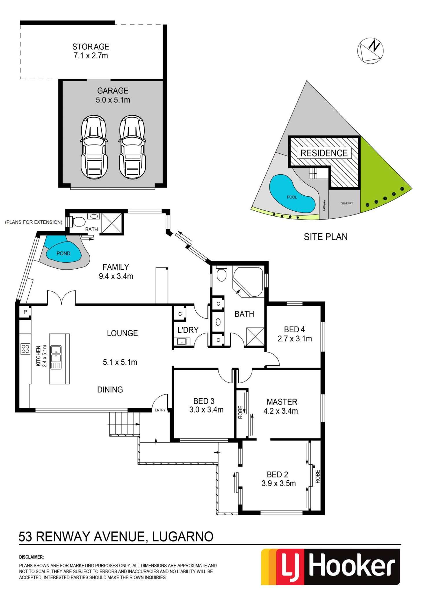 Floorplan of Homely house listing, 53 Renway Avenue, Lugarno NSW 2210