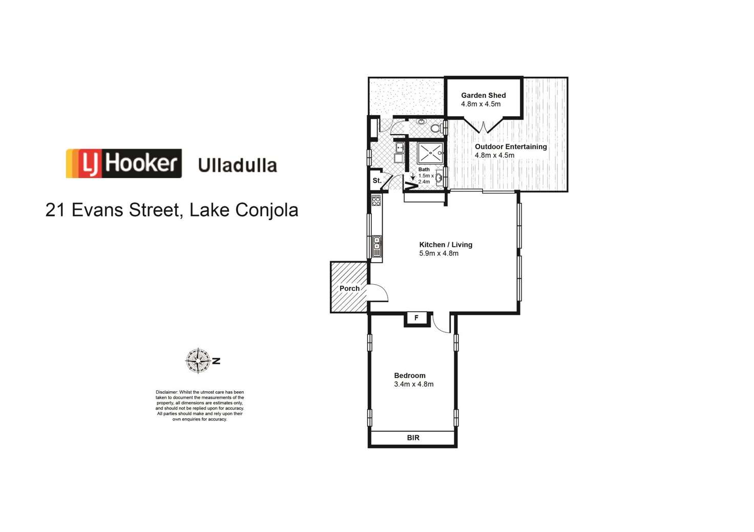 Floorplan of Homely house listing, 21 Evans Street, Lake Conjola NSW 2539
