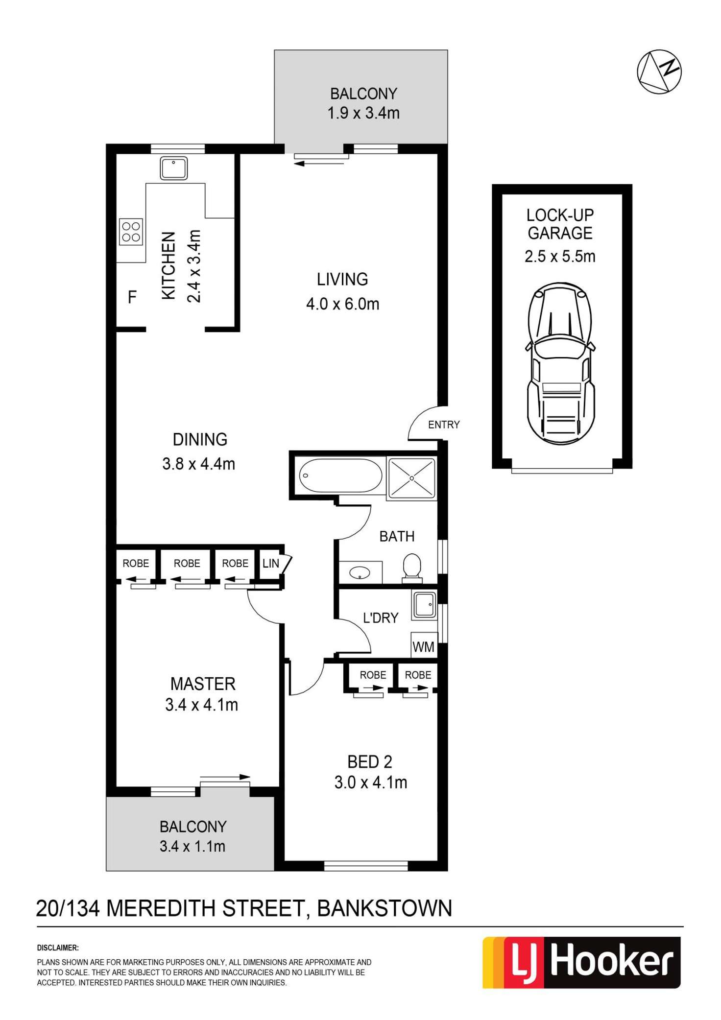 Floorplan of Homely unit listing, 20/134-138 Meredith Street, Bankstown NSW 2200
