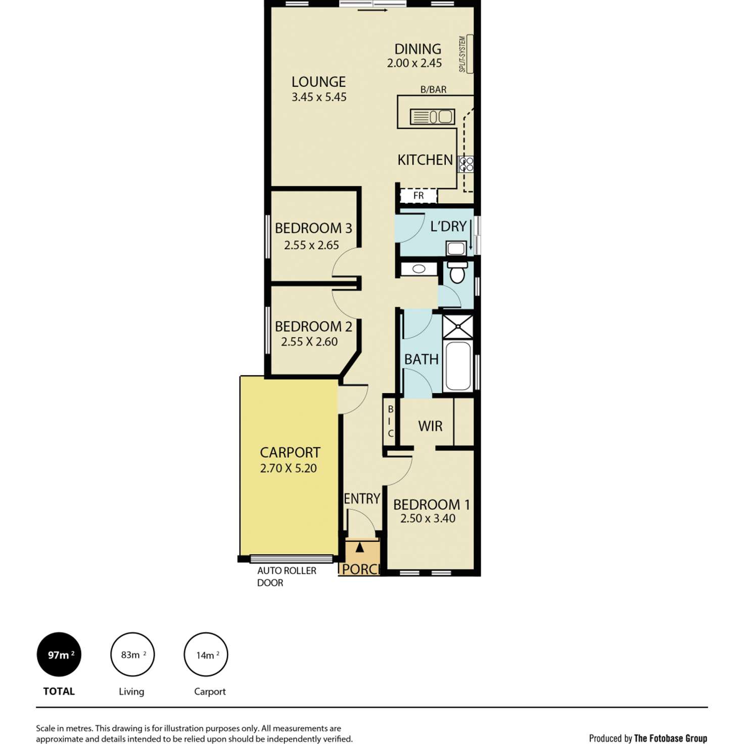 Floorplan of Homely unit listing, 14 Isabel Road, Munno Para West SA 5115