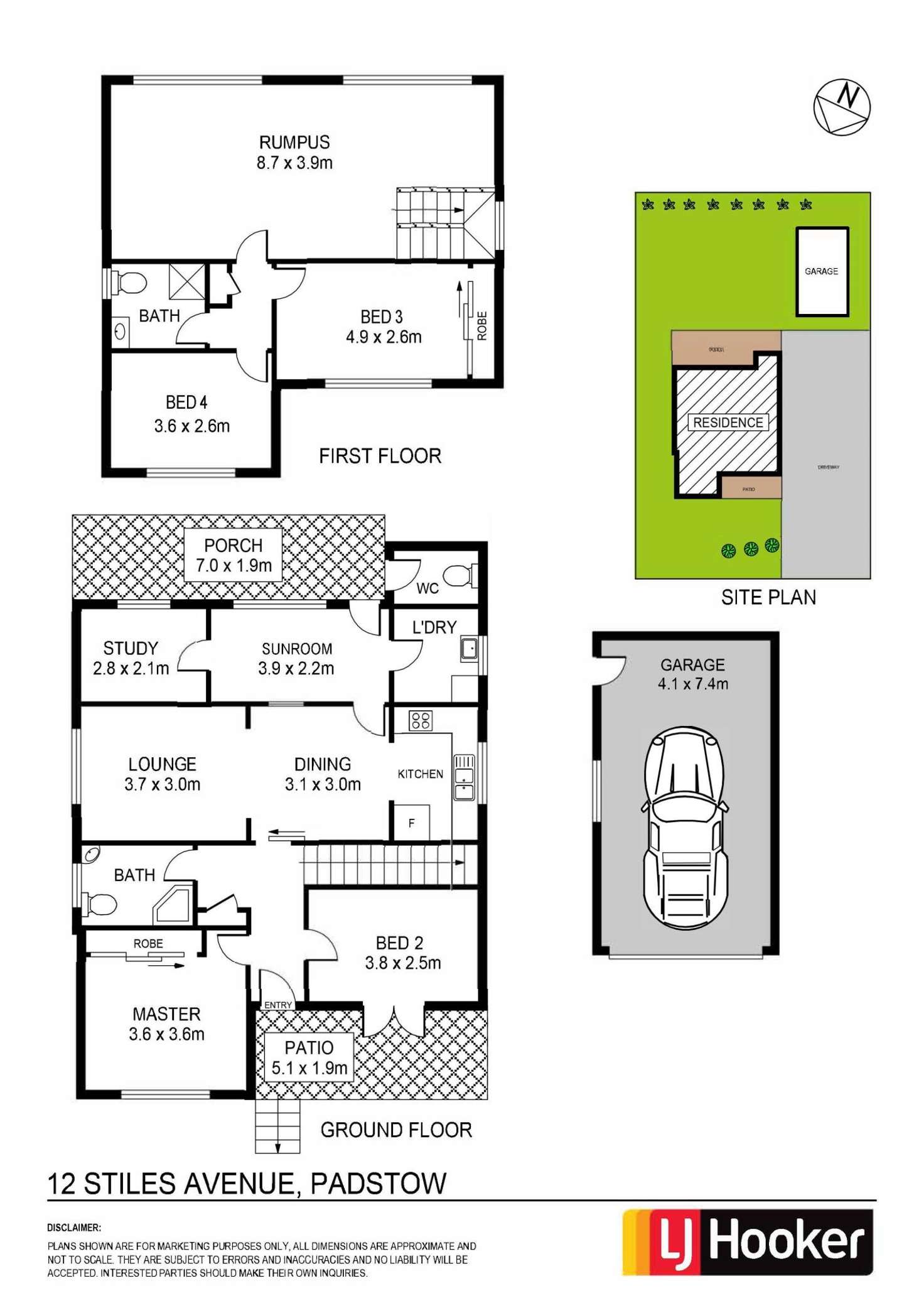 Floorplan of Homely house listing, 12 Stiles Avenue, Padstow NSW 2211