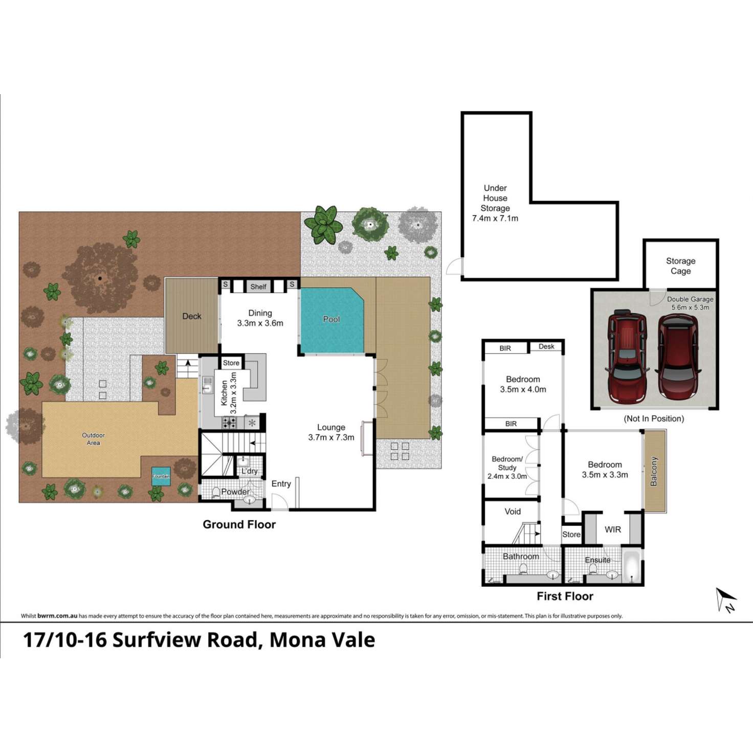 Floorplan of Homely townhouse listing, 17/10-16 Surfview Road, Mona Vale NSW 2103