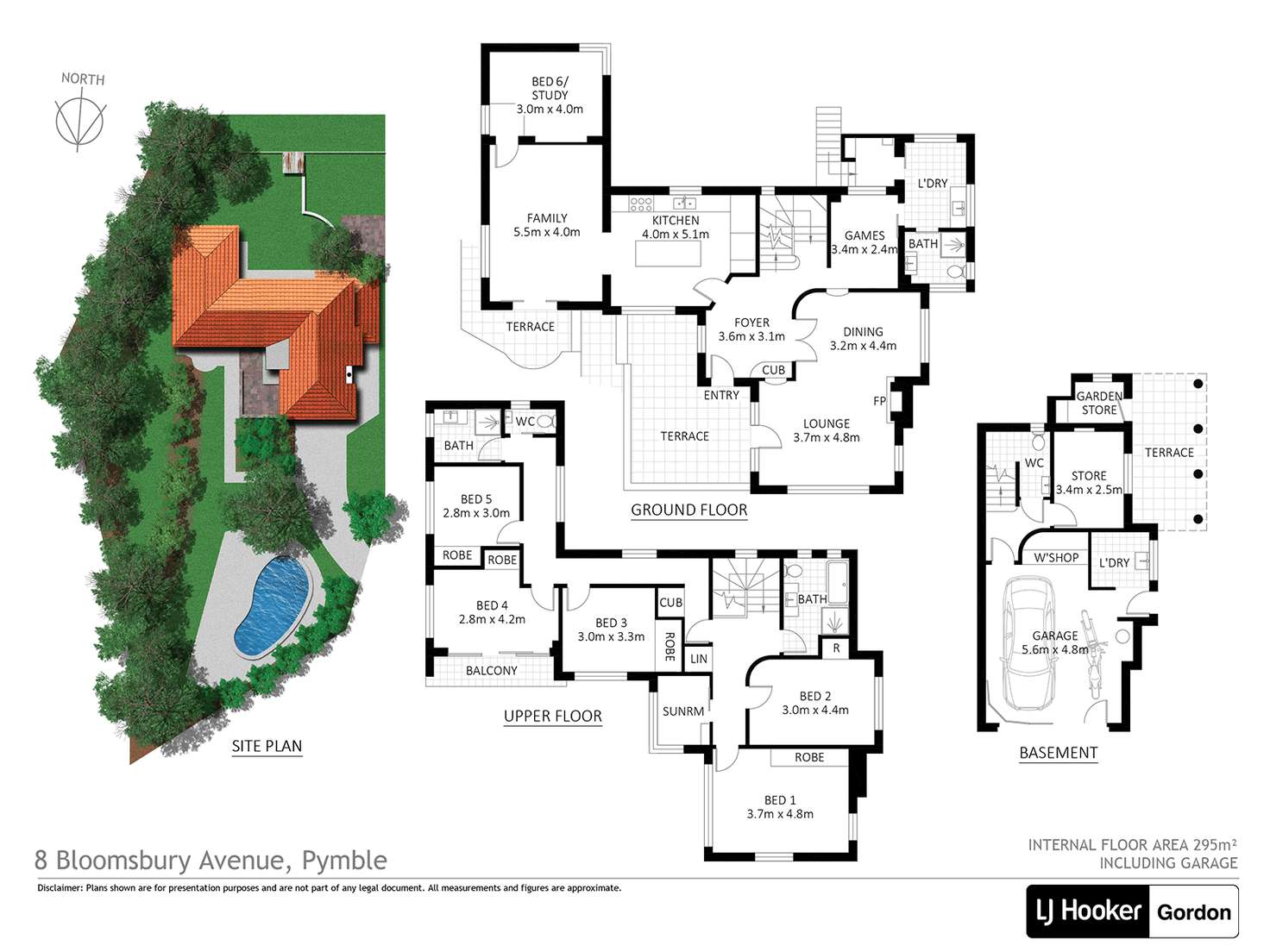 Floorplan of Homely house listing, 8 Bloomsbury Avenue, Pymble NSW 2073