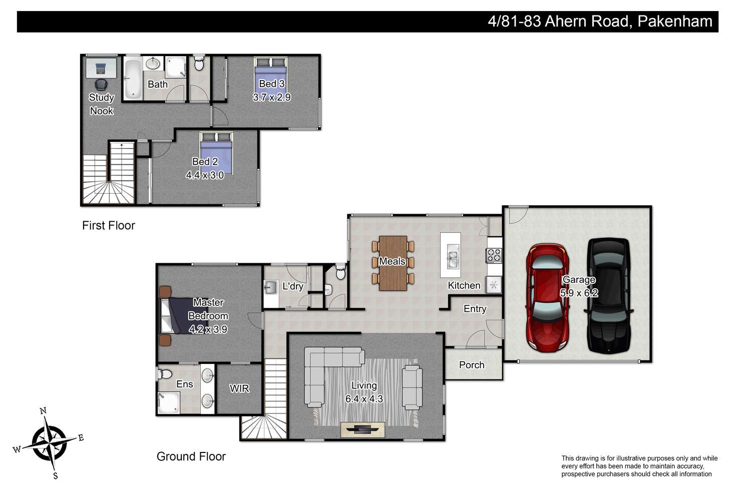 Floorplan of Homely house listing, 4/81 Ahern Road, Pakenham VIC 3810