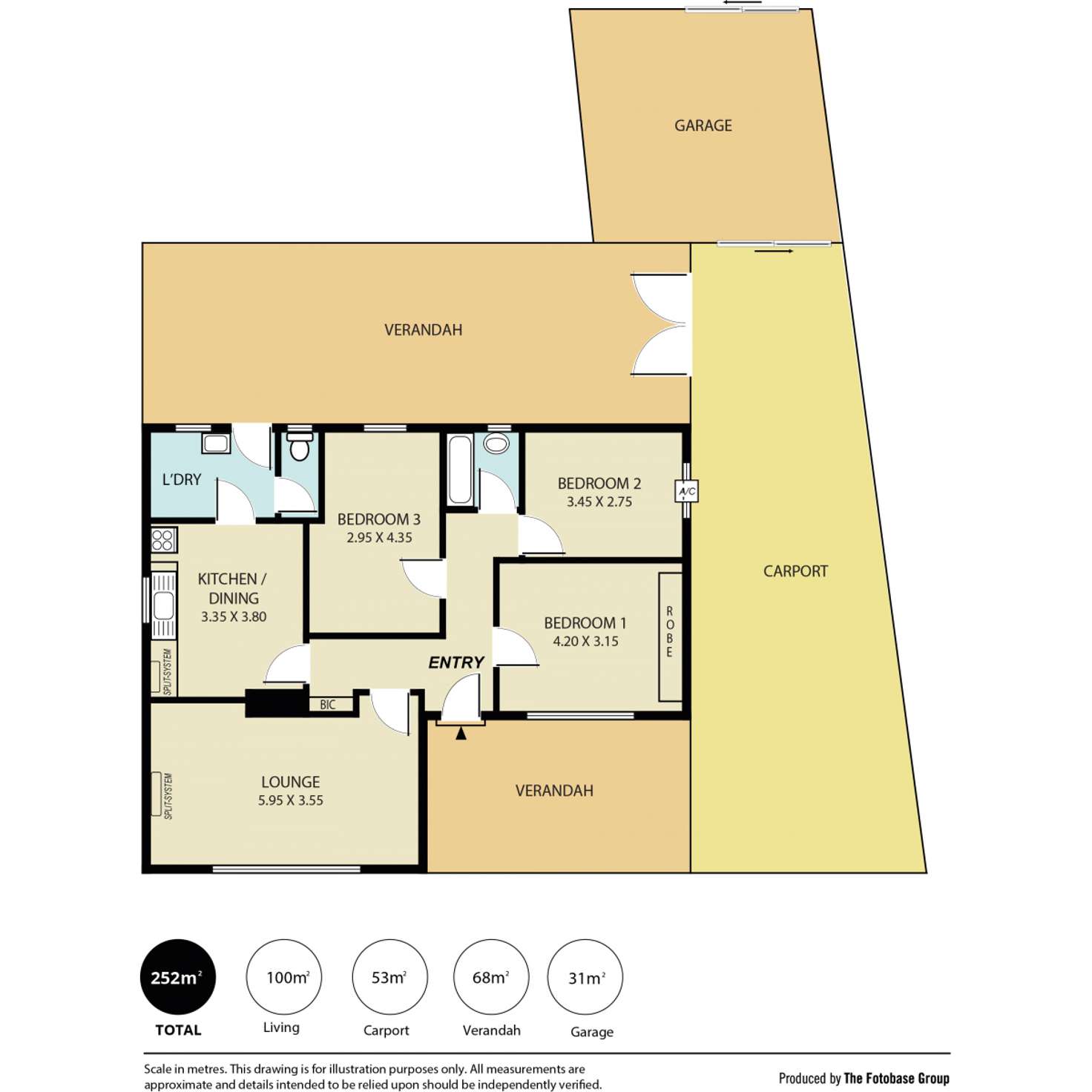 Floorplan of Homely house listing, 196 Woodford Road, Elizabeth North SA 5113