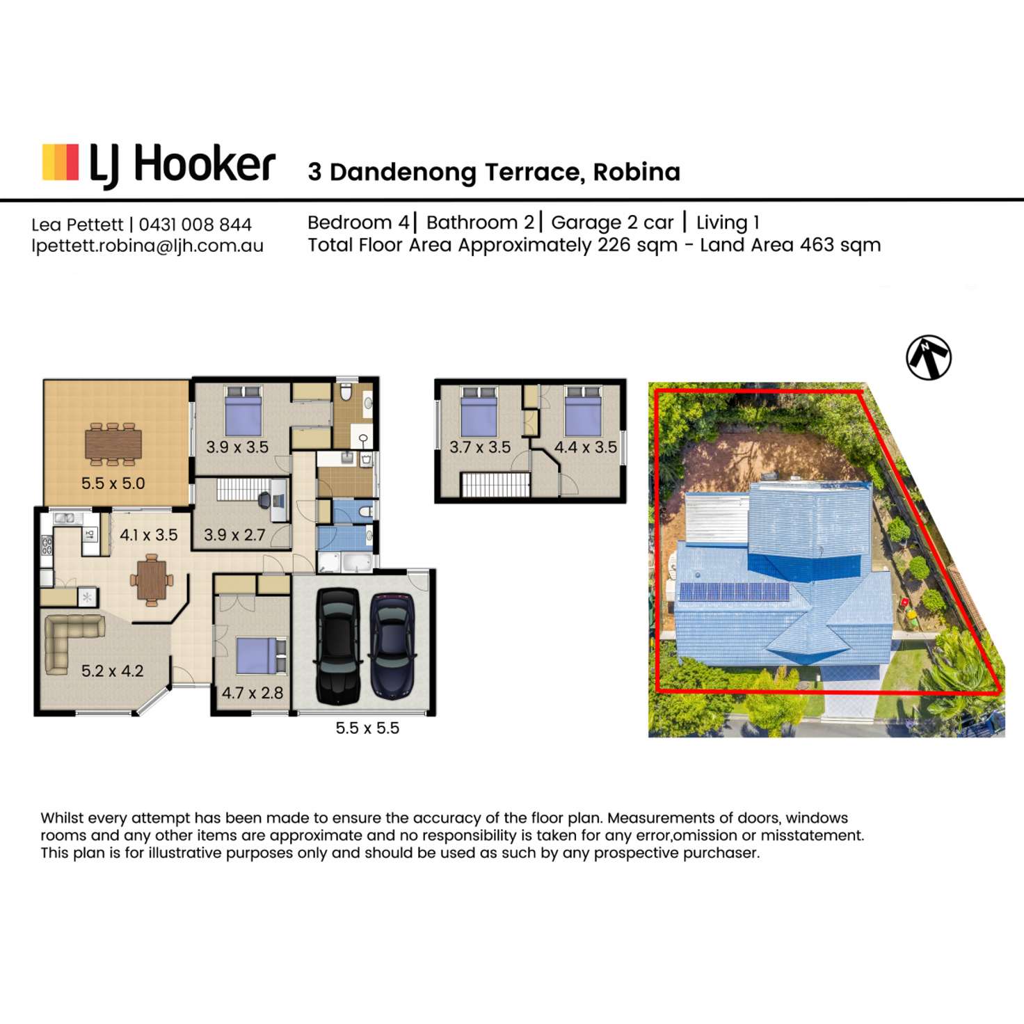 Floorplan of Homely house listing, 3 Dandenong Terrace, Robina QLD 4226