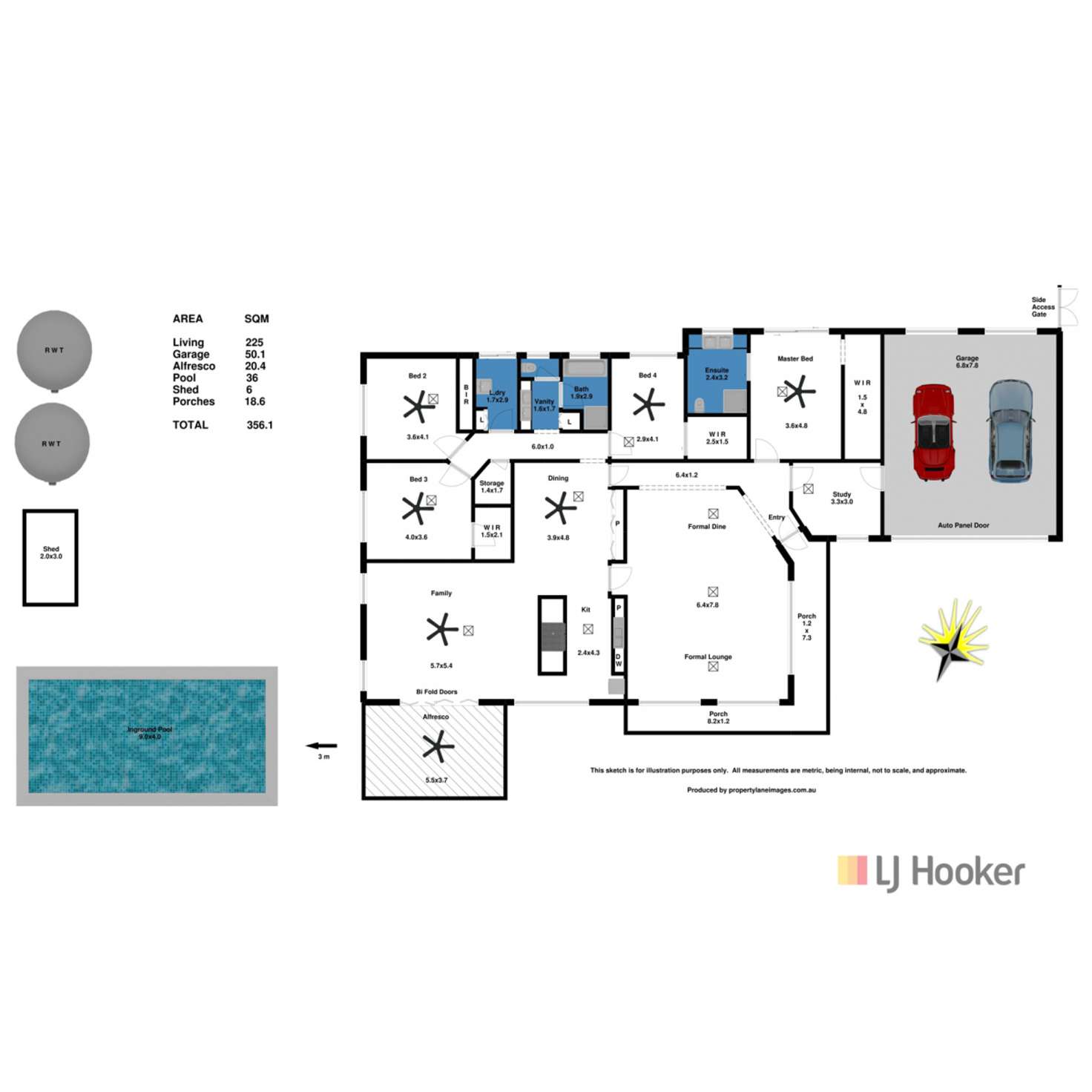Floorplan of Homely house listing, 5 Field Court, Evanston Park SA 5116