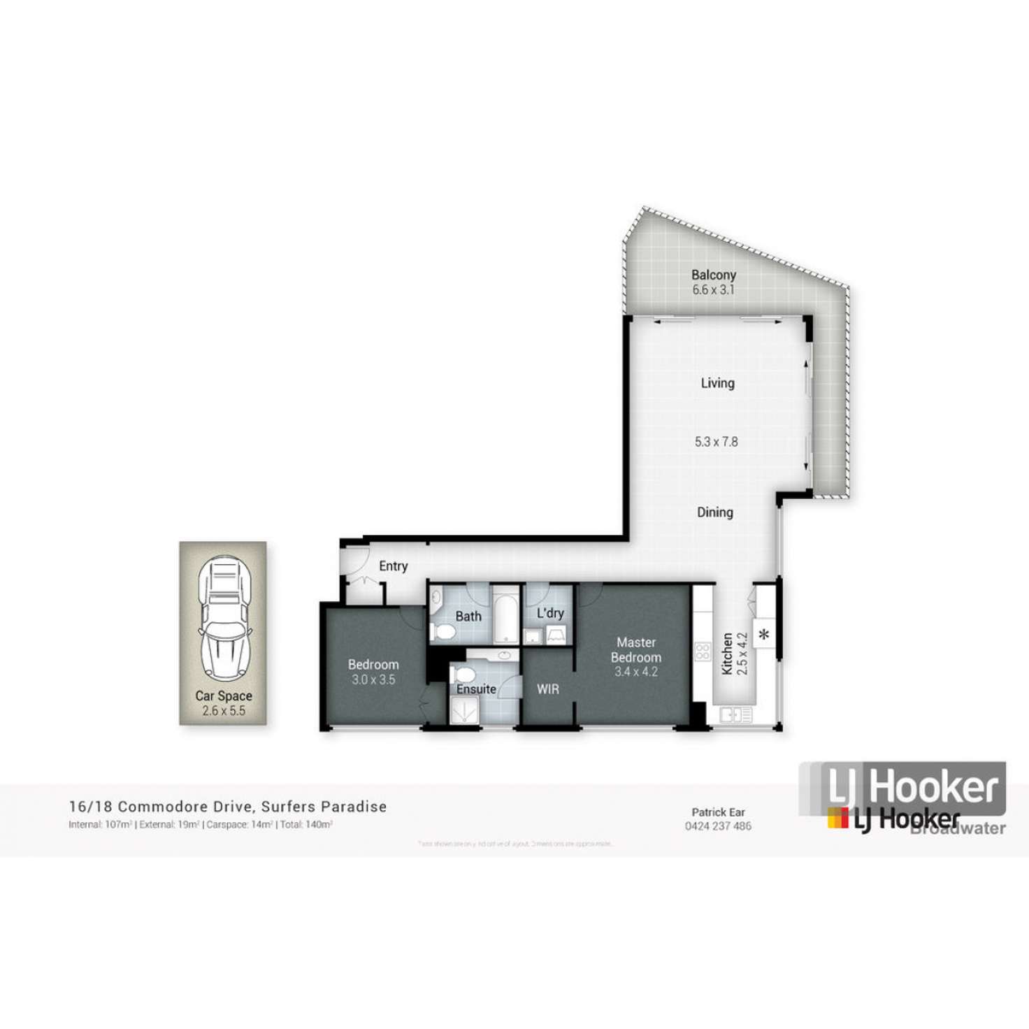 Floorplan of Homely unit listing, 16/18 Commodore Drive, Paradise Waters QLD 4217