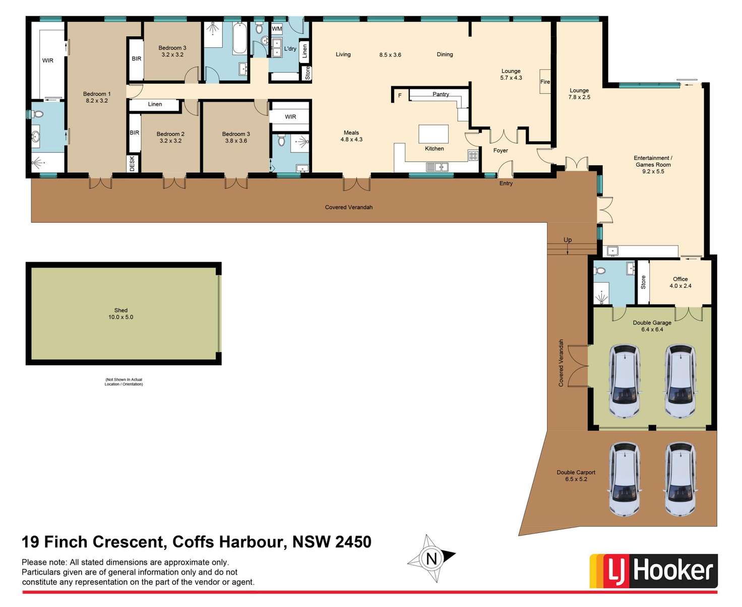 Floorplan of Homely house listing, 19 Finch Crescent, Coffs Harbour NSW 2450