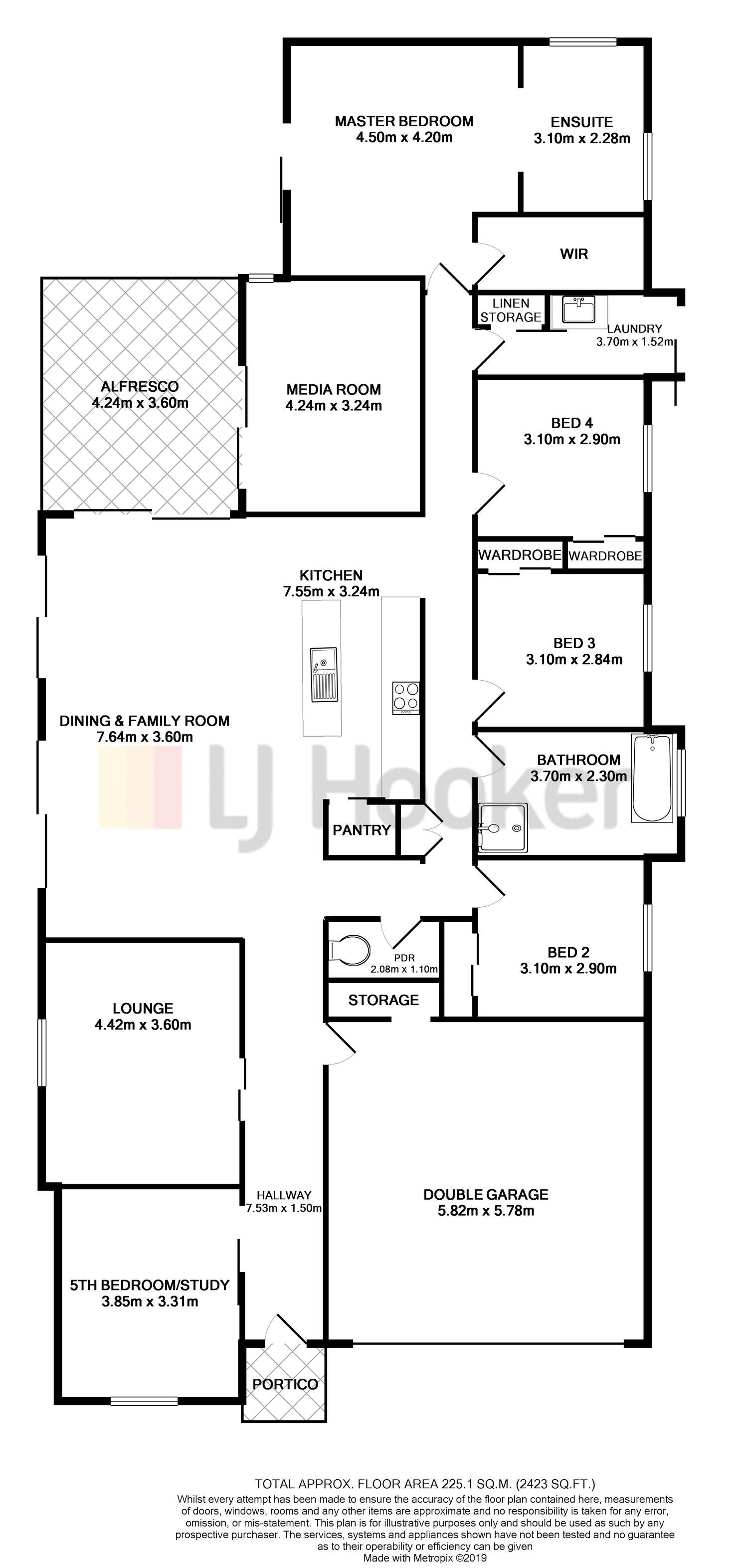 Floorplan of Homely house listing, 50 Stonebridge Drive, Cessnock NSW 2325