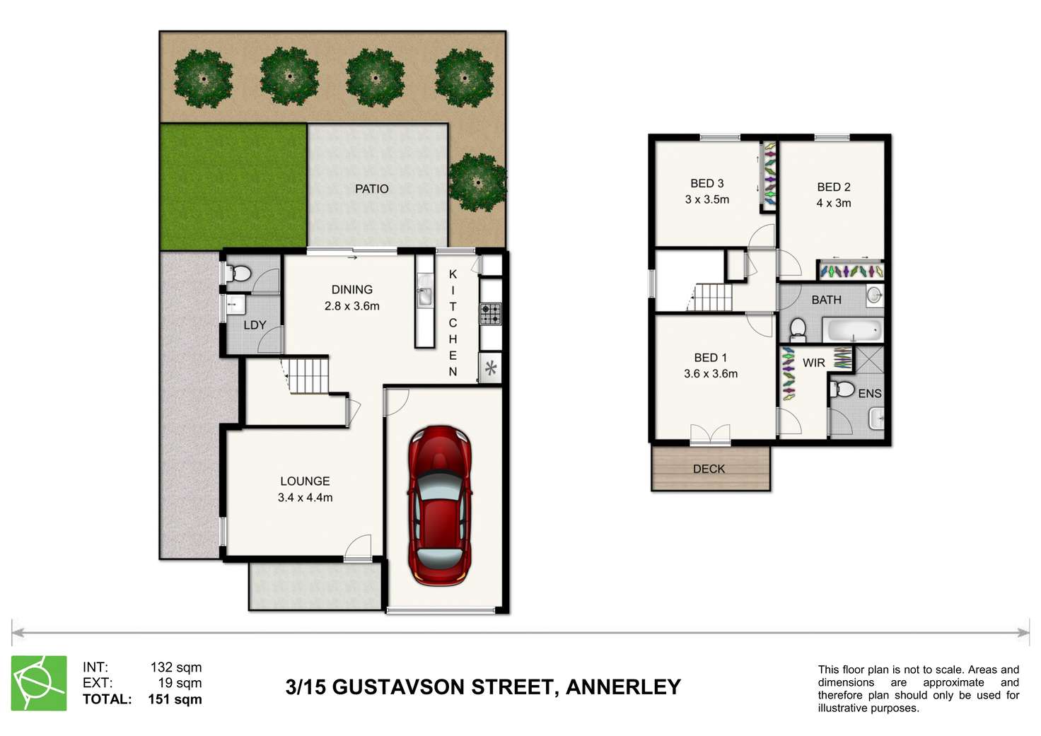 Floorplan of Homely townhouse listing, 3/15 Gustavson Street, Annerley QLD 4103