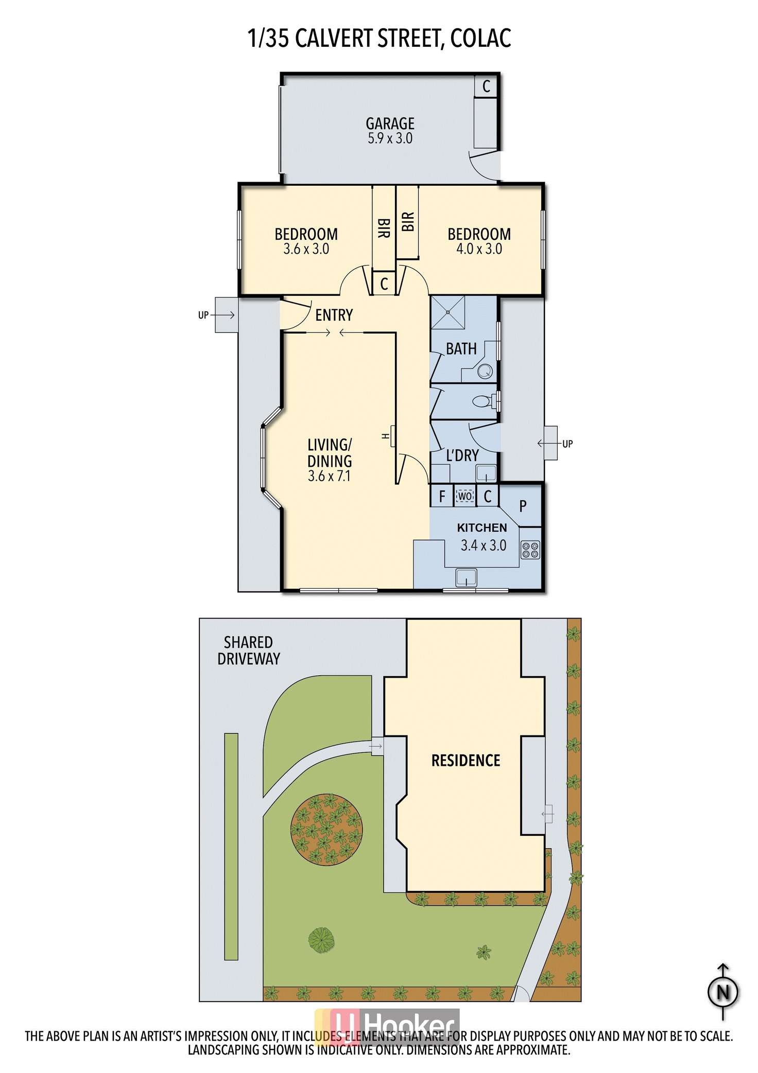Floorplan of Homely house listing, 1/35 Calvert Street, Colac VIC 3250
