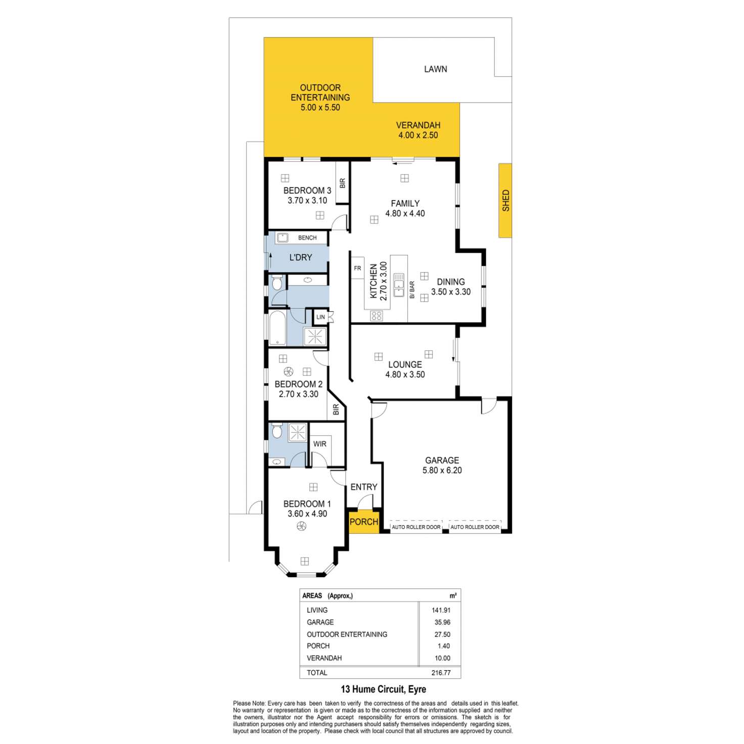 Floorplan of Homely house listing, 13 Hume Circuit, Penfield SA 5121