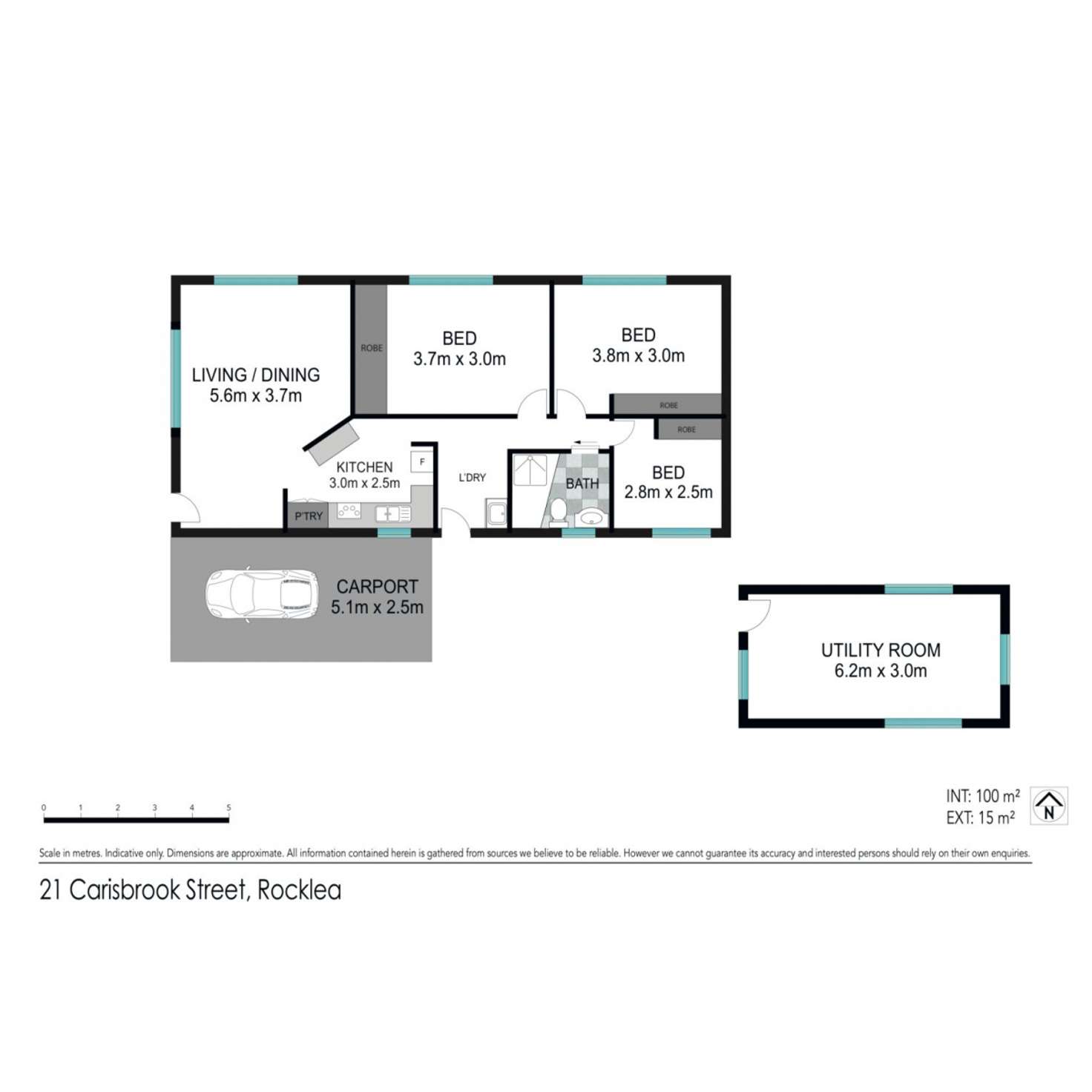 Floorplan of Homely house listing, 21 Carisbrook Street, Rocklea QLD 4106