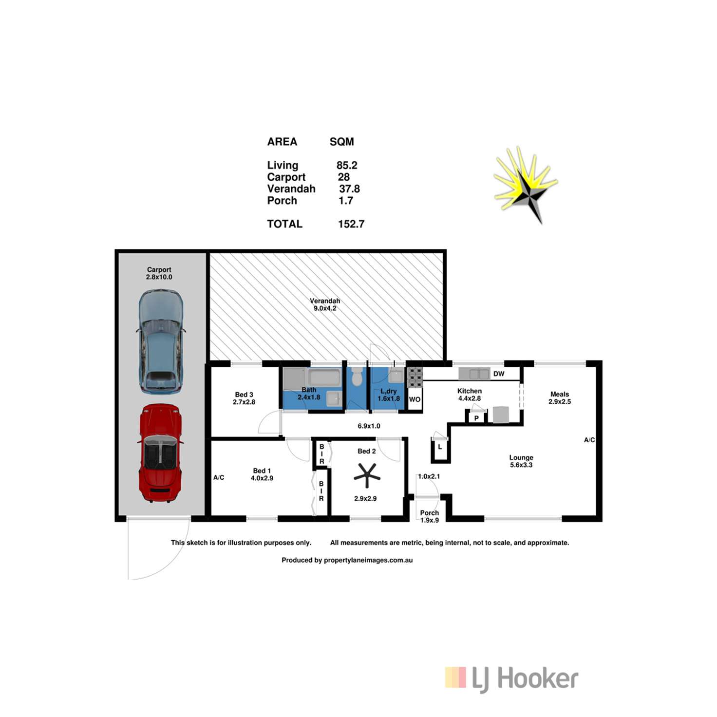 Floorplan of Homely house listing, 47 St Albans Road, Evanston Park SA 5116