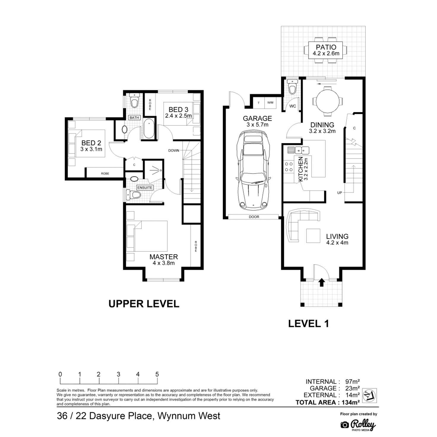Floorplan of Homely townhouse listing, 36/22 Dasyure Place, Wynnum West QLD 4178