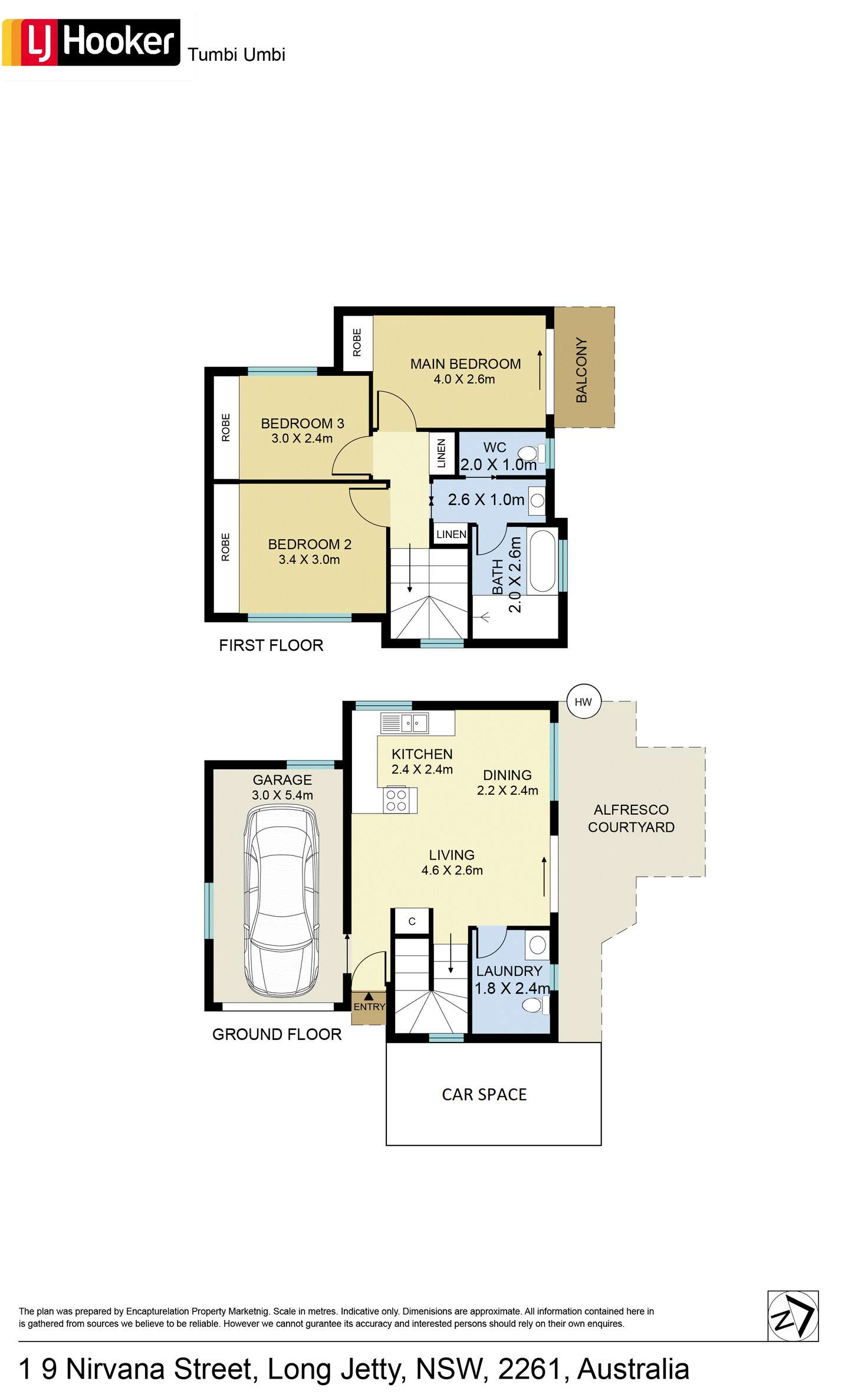 Floorplan of Homely house listing, 1/9 Nirvana Street, Long Jetty NSW 2261