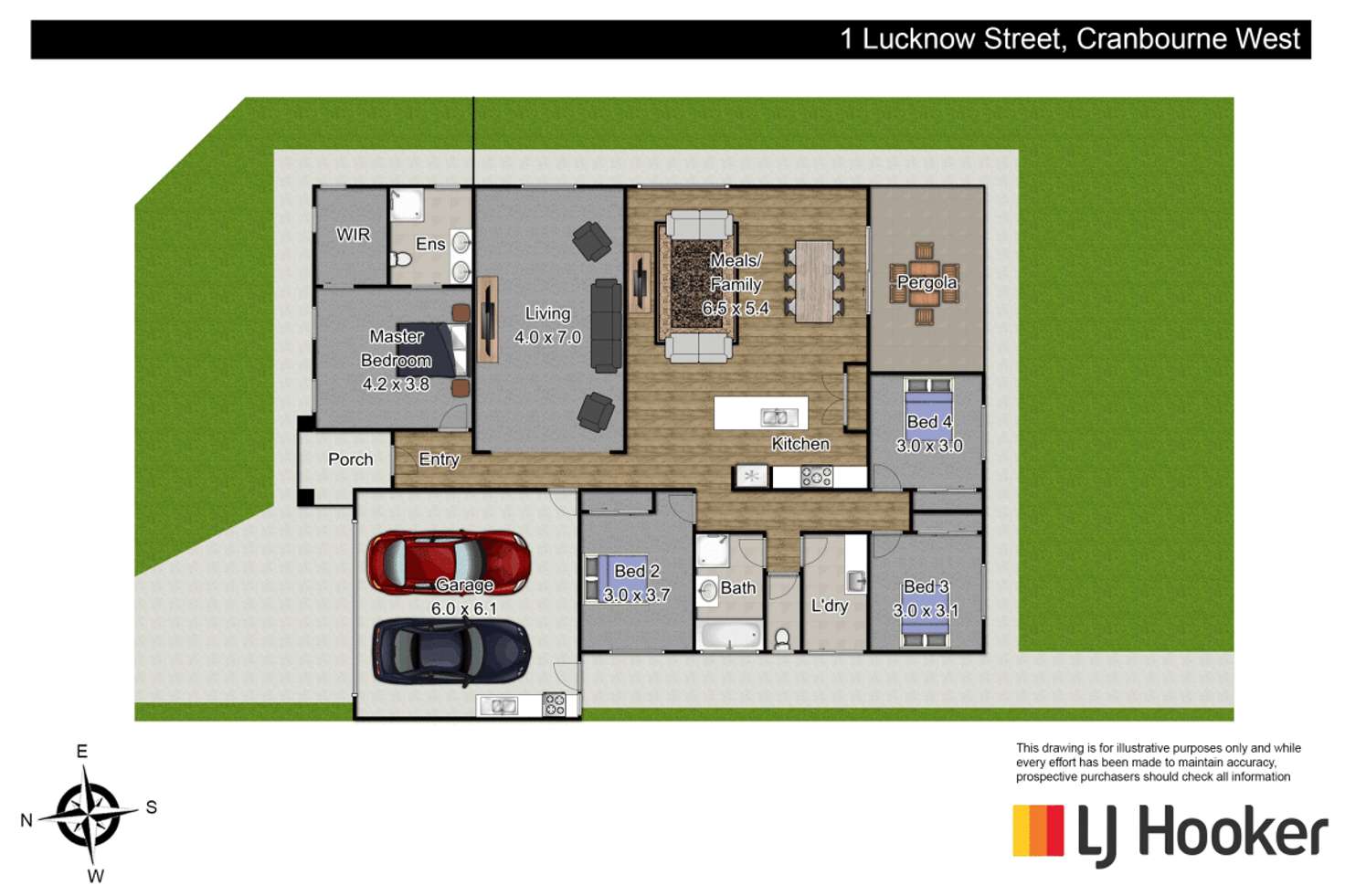 Floorplan of Homely house listing, 1 Lucknow Street, Cranbourne West VIC 3977