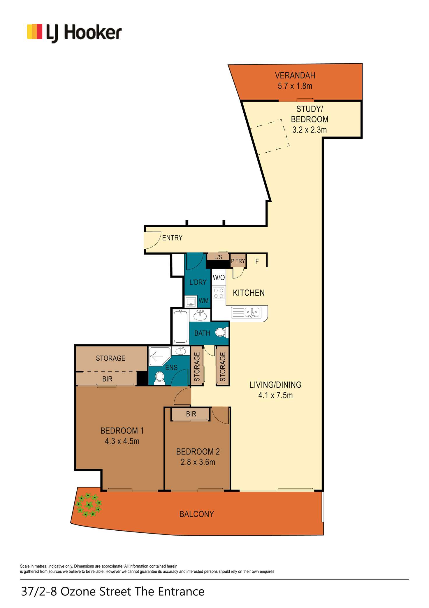 Floorplan of Homely apartment listing, Unit 37/2-8 Ozone Street, The Entrance NSW 2261
