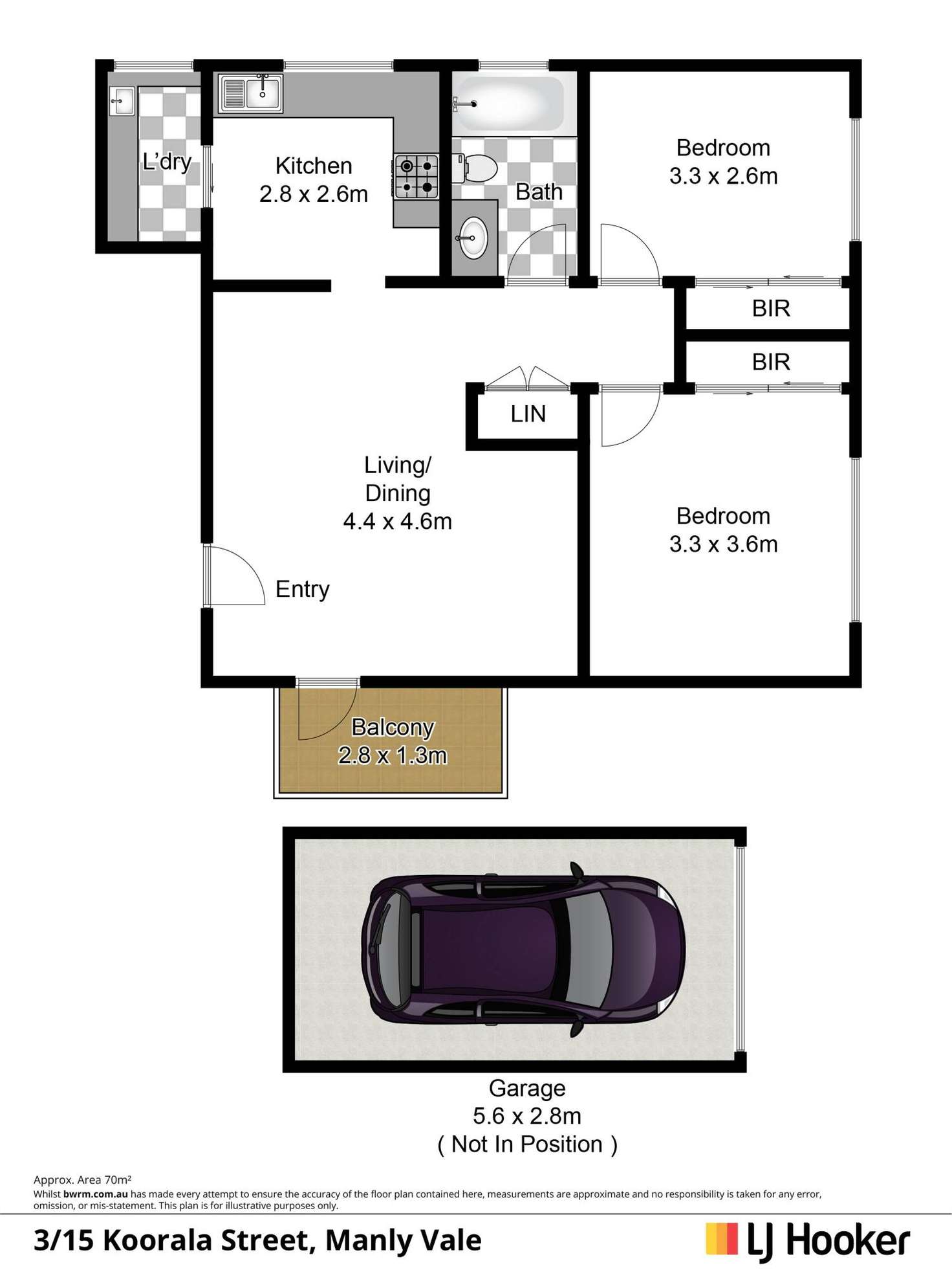 Floorplan of Homely unit listing, 3/15 Koorala Street, Manly Vale NSW 2093
