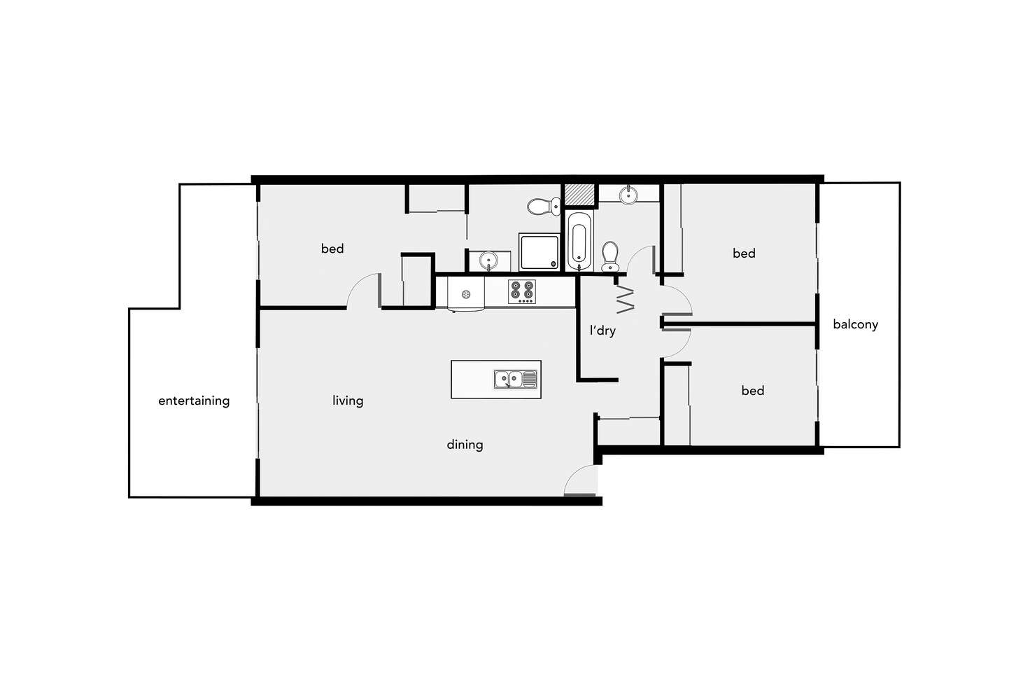 Floorplan of Homely unit listing, 20/9-15 McLean Street, Cairns North QLD 4870