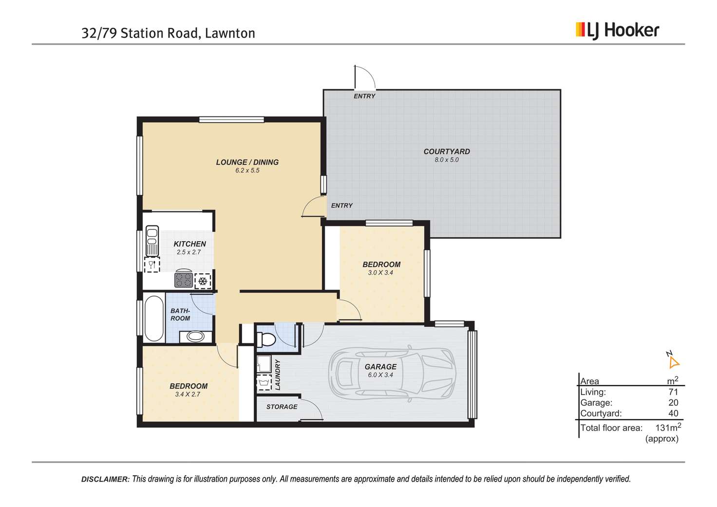 Floorplan of Homely unit listing, 32/79 Station Road, Lawnton QLD 4501