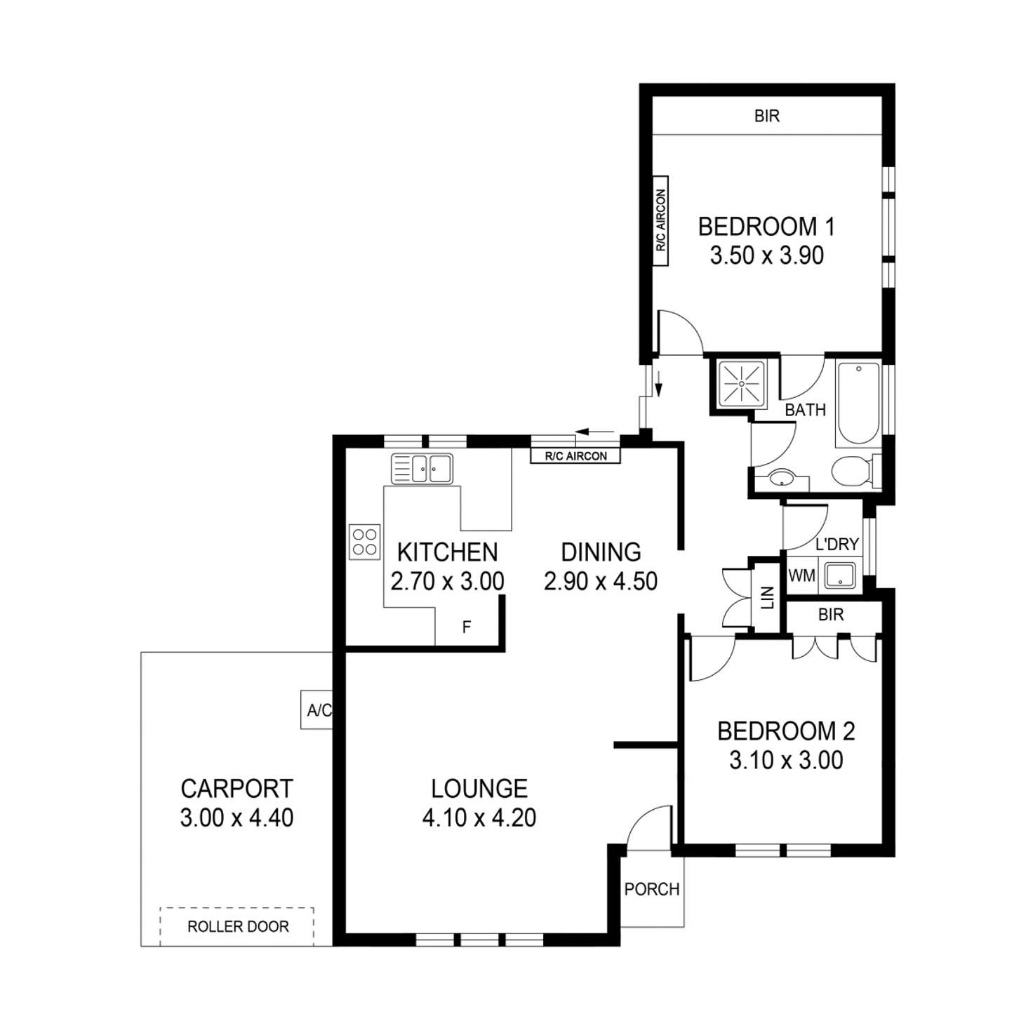 Floorplan of Homely unit listing, 1/11 Rosella Street, Payneham SA 5070