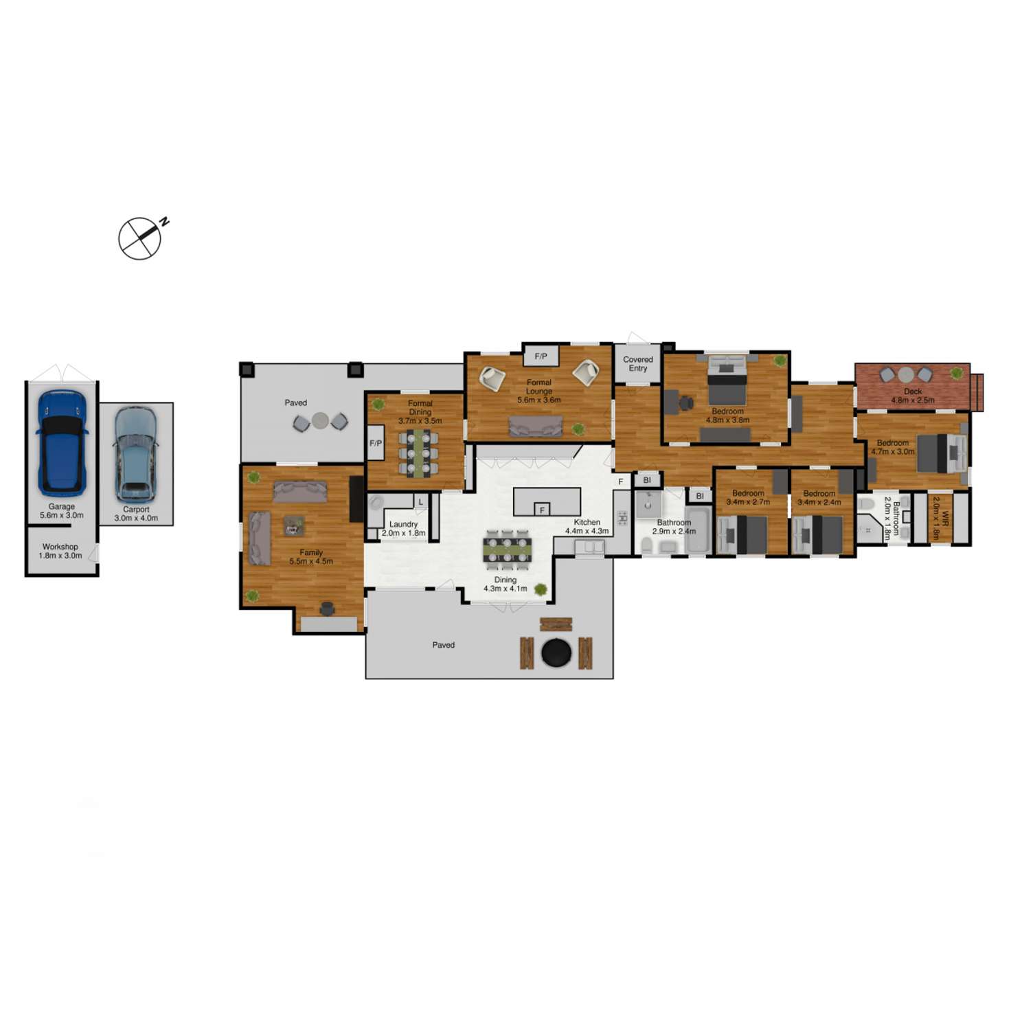 Floorplan of Homely house listing, 13 Durville Crescent, Griffith ACT 2603