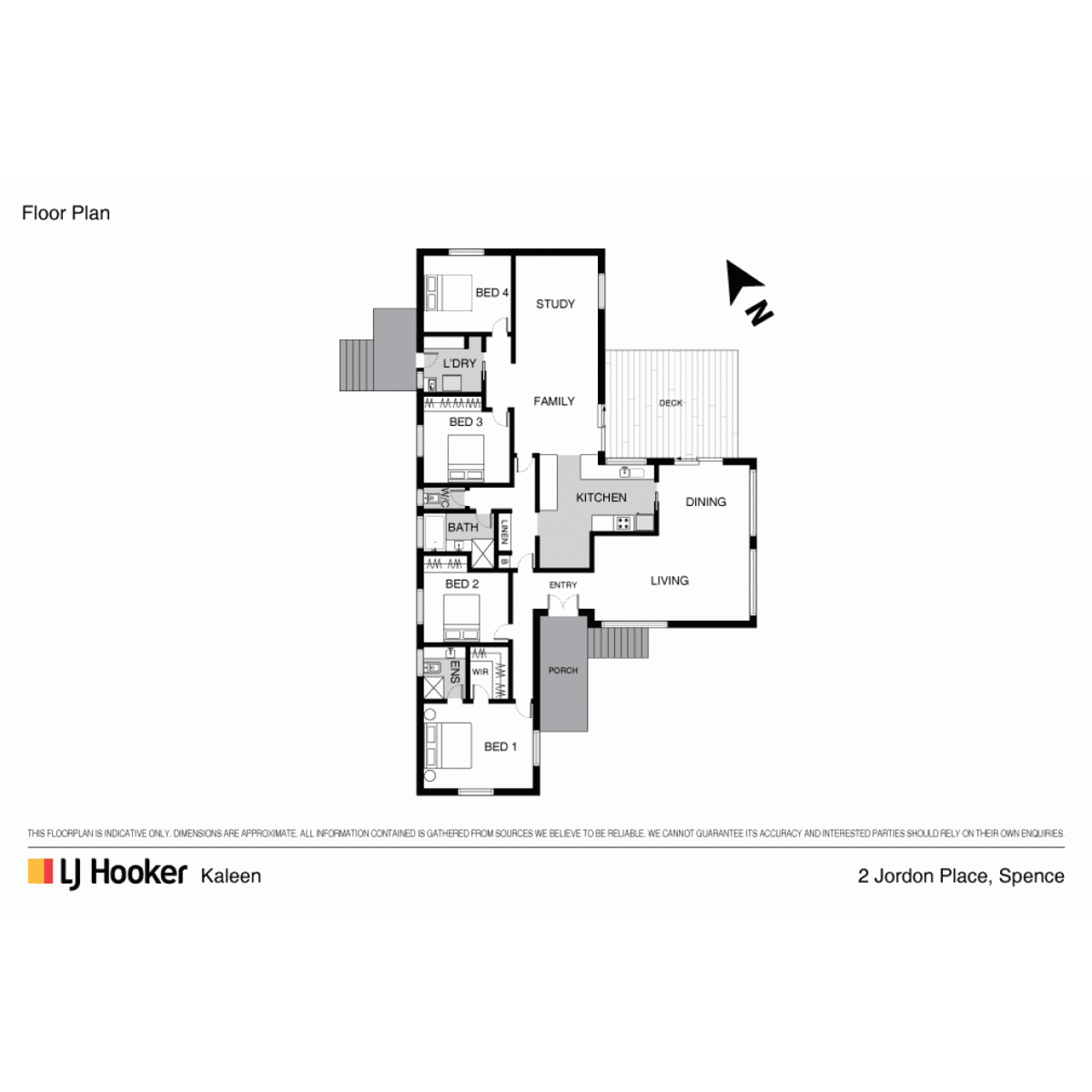 Floorplan of Homely house listing, 2 Jordon Place, Spence ACT 2615