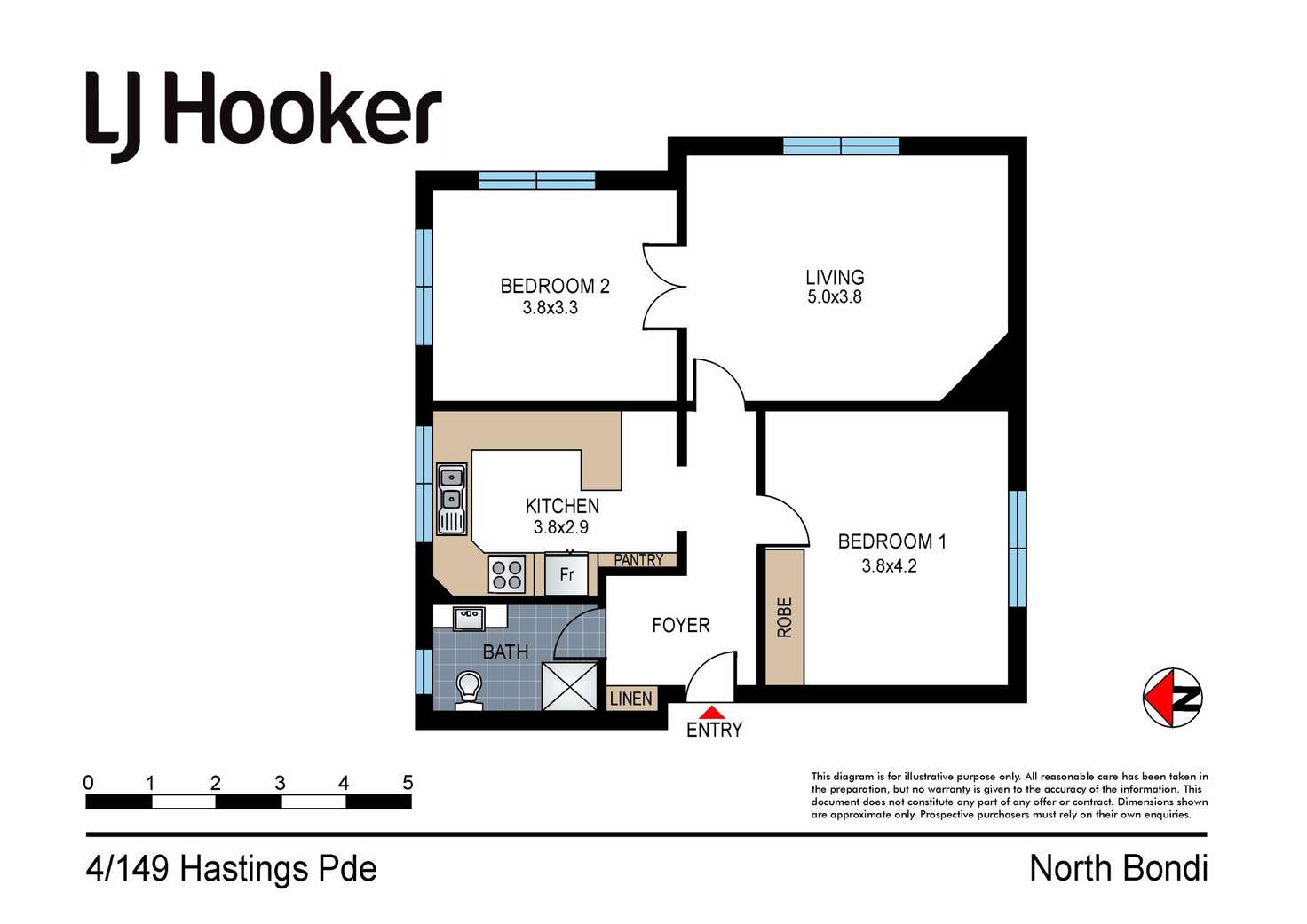 Floorplan of Homely apartment listing, 4/149 Hastings Parade, North Bondi NSW 2026