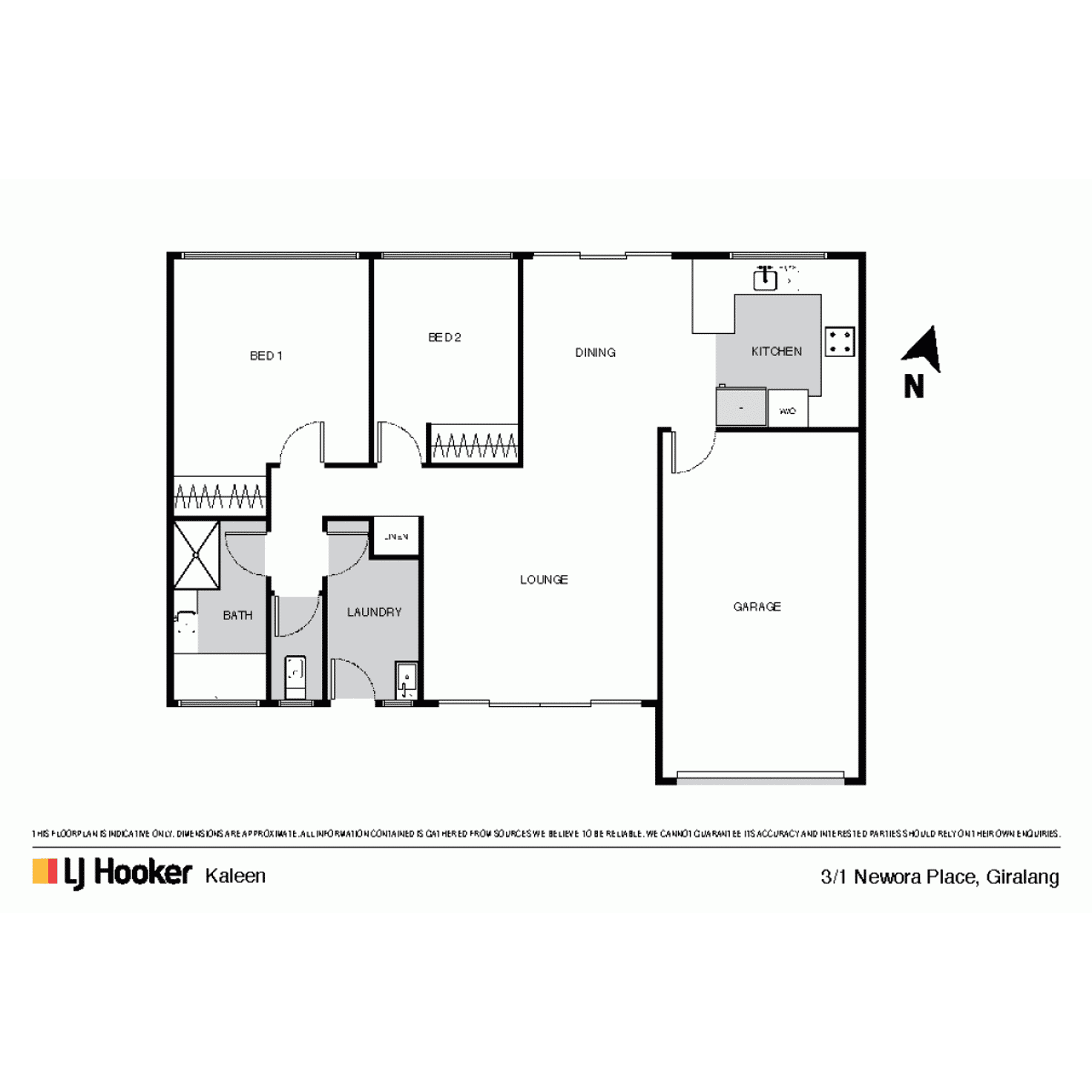 Floorplan of Homely townhouse listing, 3/1 Neworra Place, Giralang ACT 2617