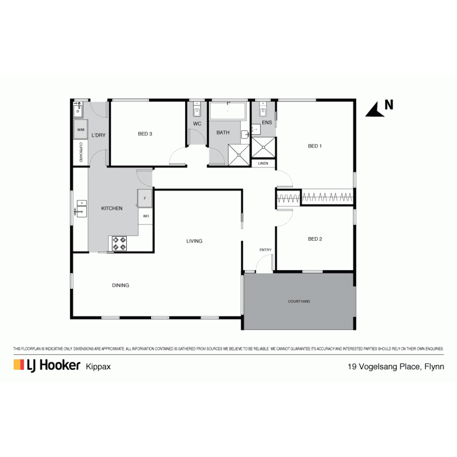 Floorplan of Homely house listing, 19 Vogelsang Place, Flynn ACT 2615