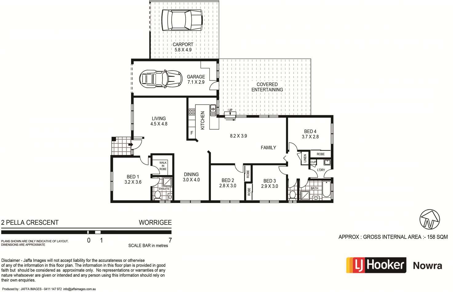 Floorplan of Homely house listing, 2 Pella Crescent, Worrigee NSW 2540