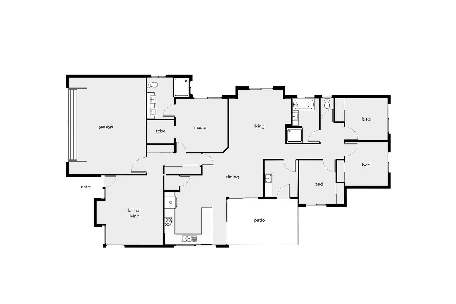 Floorplan of Homely house listing, 2 Mullock Place, Edmonton QLD 4869