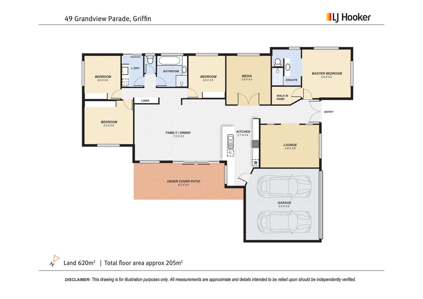 Floorplan of Homely house listing, 49 Grandview Parade, Griffin QLD 4503