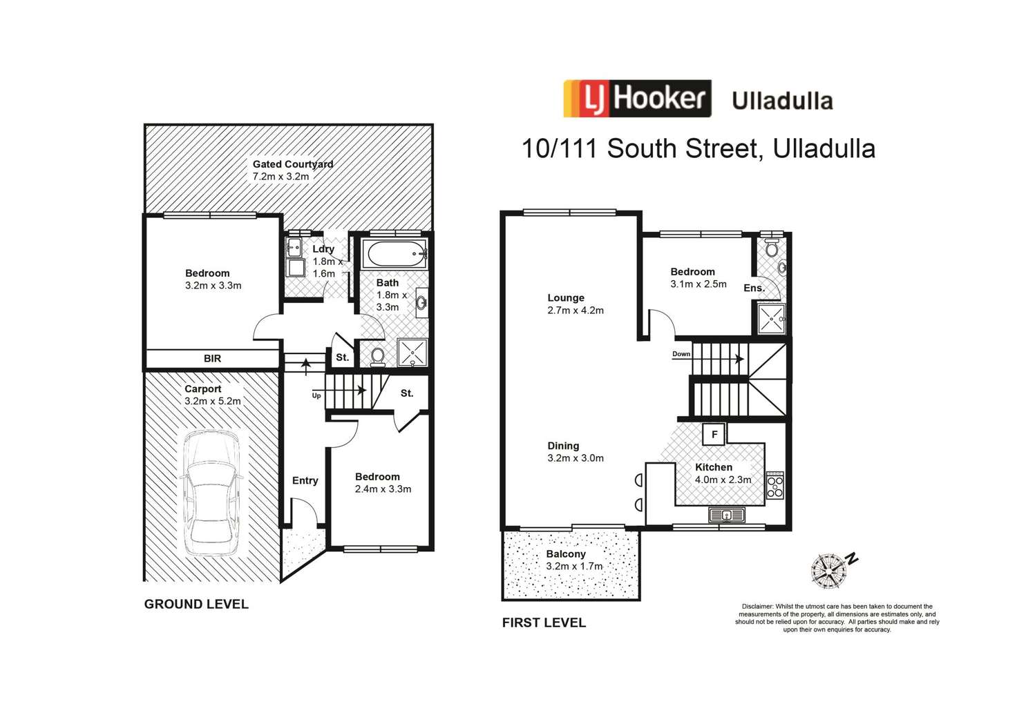 Floorplan of Homely unit listing, 10/111 South Street, Ulladulla NSW 2539