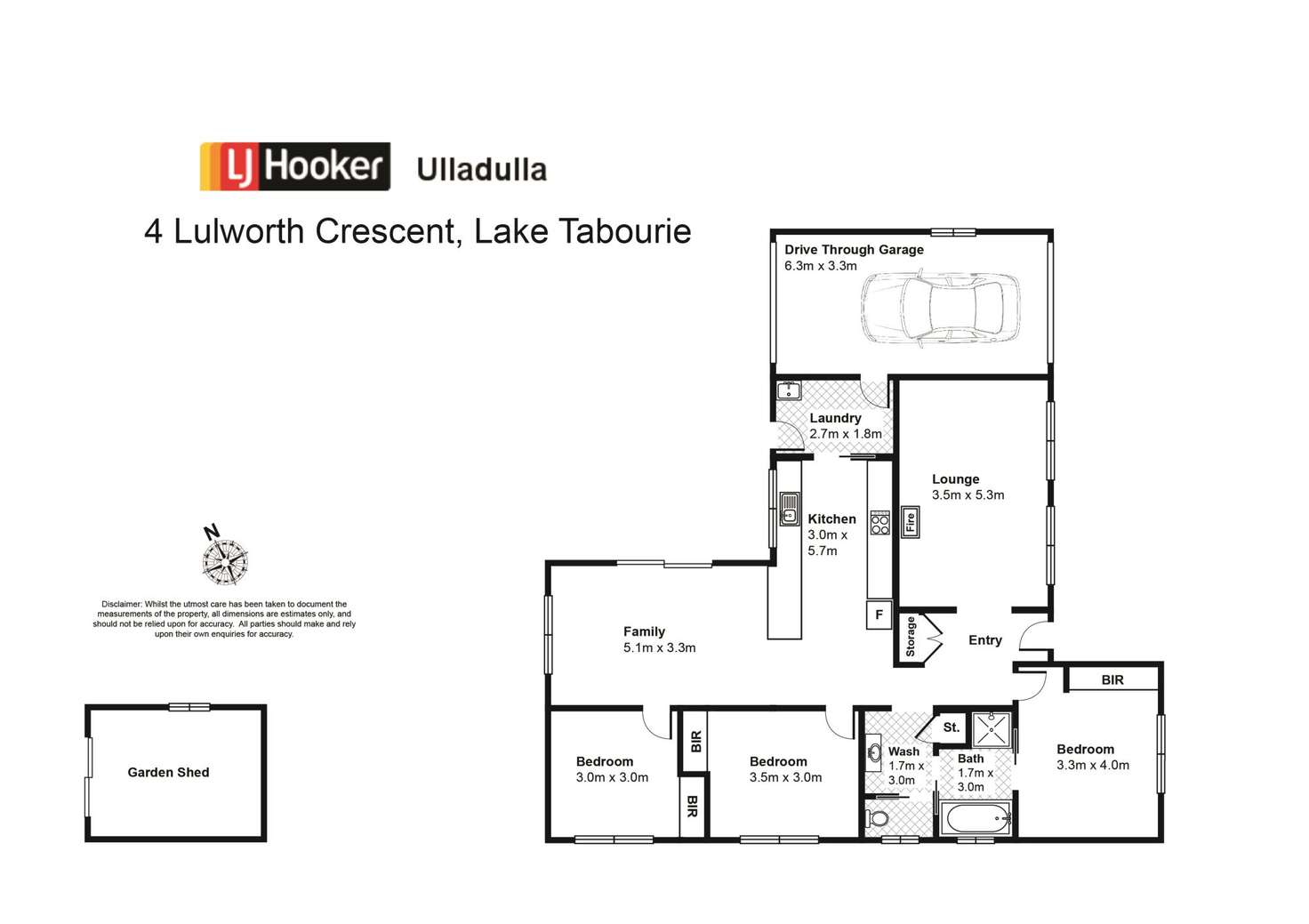 Floorplan of Homely house listing, 4 Lulworth Crescent, Lake Tabourie NSW 2539