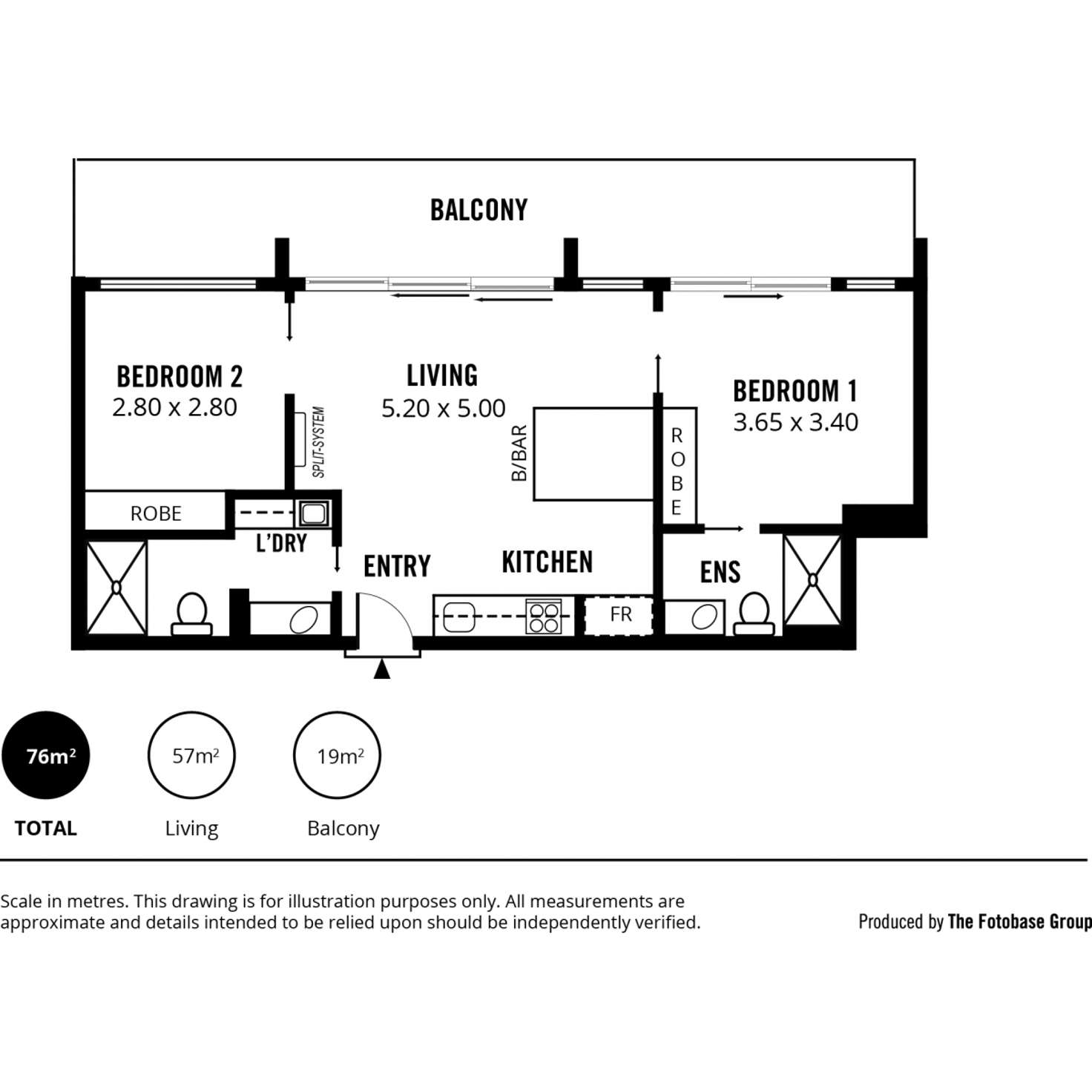 Floorplan of Homely apartment listing, 815/33 Warwick Street, Walkerville SA 5081