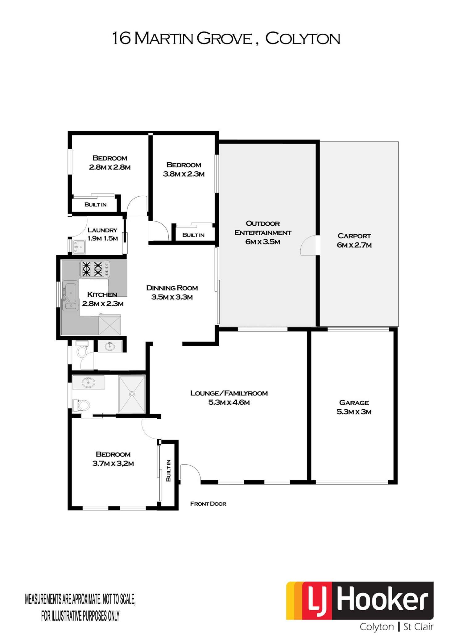 Floorplan of Homely house listing, 16 Martin Grove, Colyton NSW 2760