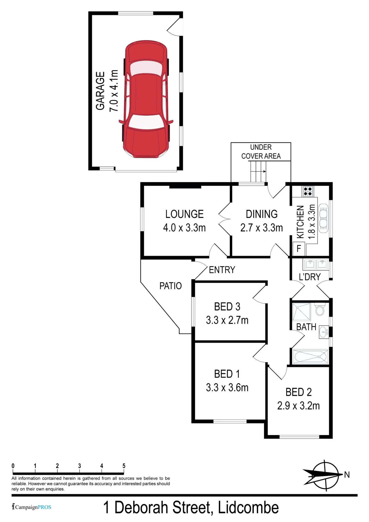 Floorplan of Homely house listing, 1 Deborah Ave, Lidcombe NSW 2141