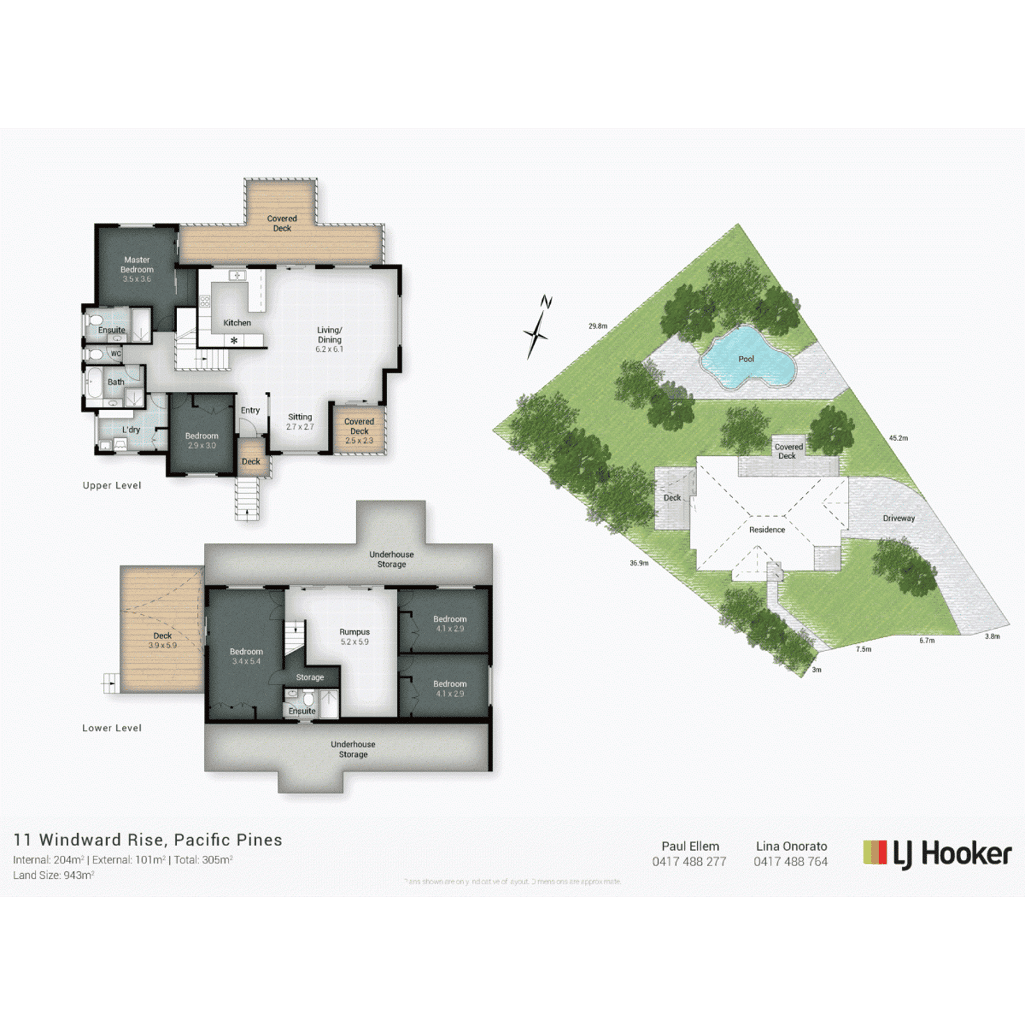 Floorplan of Homely house listing, 11 Windward Rise, Pacific Pines QLD 4211