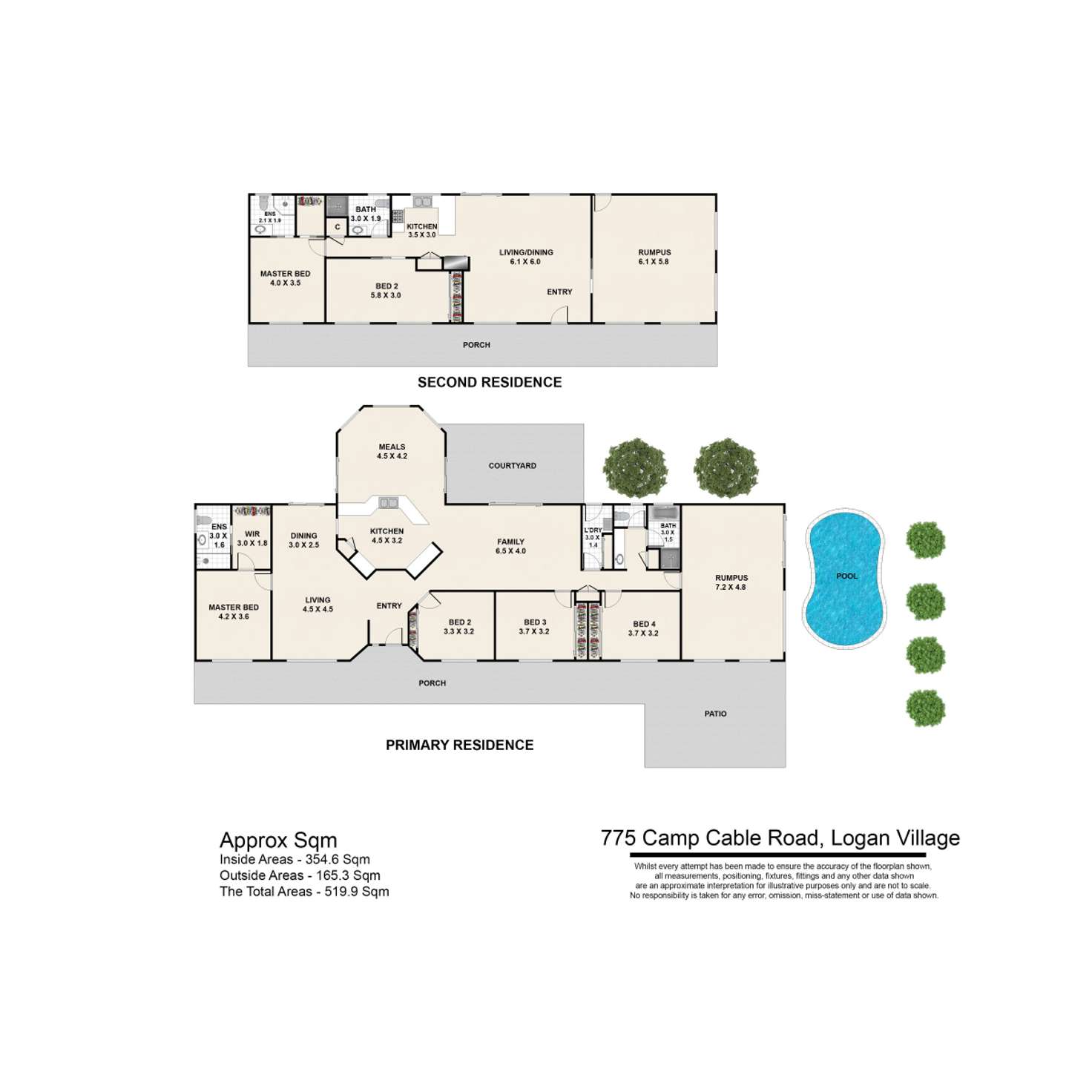 Floorplan of Homely house listing, 775 Camp Cable Road, Logan Village QLD 4207