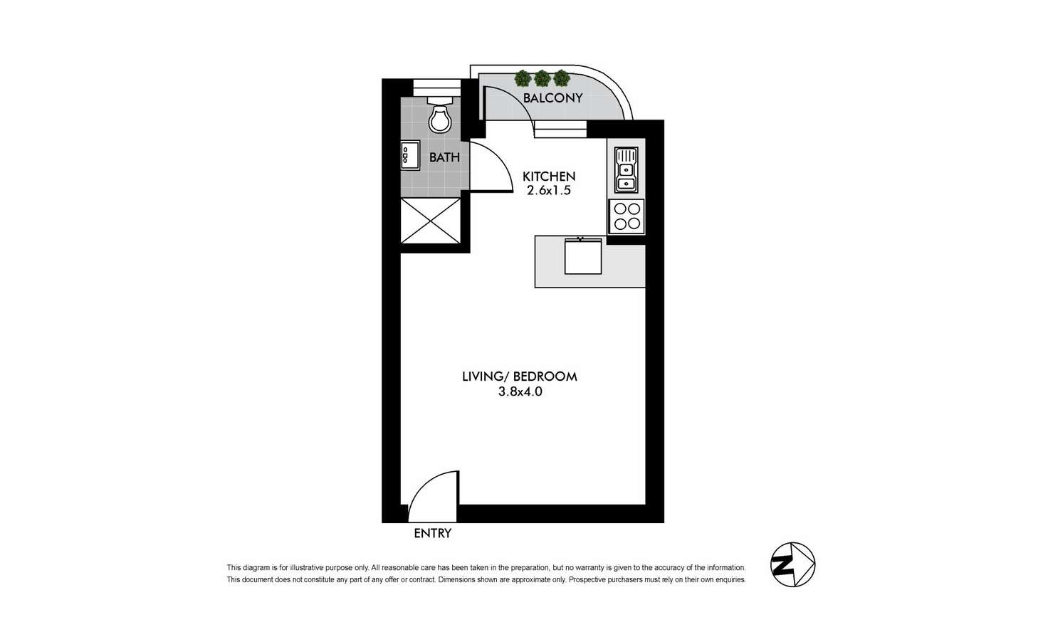 Floorplan of Homely apartment listing, 12/10 Challis Avenue, Potts Point NSW 2011