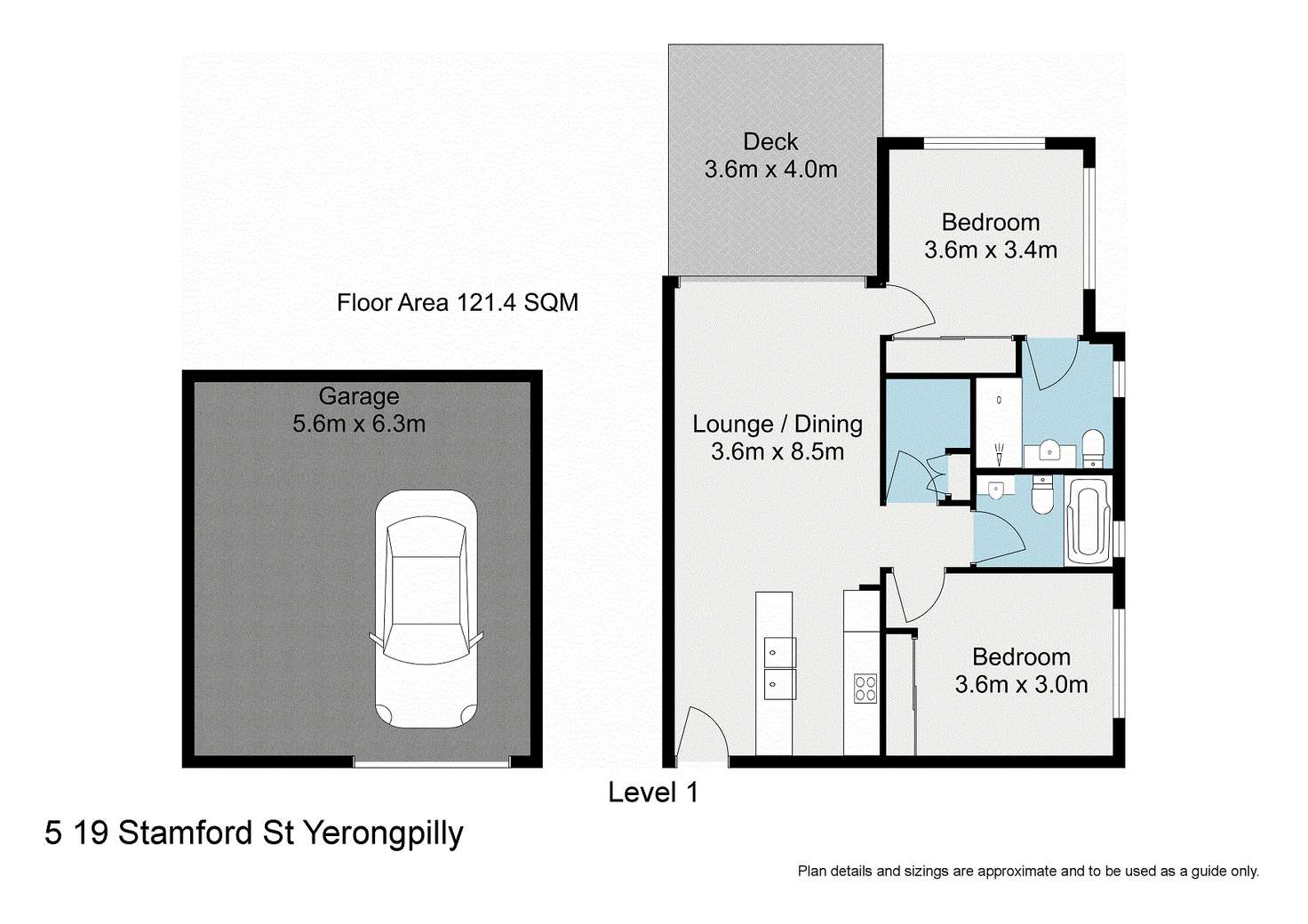 Floorplan of Homely unit listing, 5/19 Stamford Street, Yeerongpilly QLD 4105
