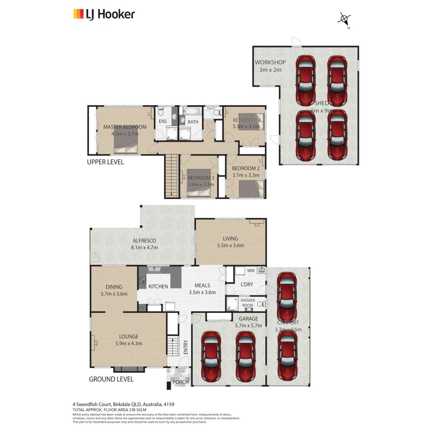 Floorplan of Homely house listing, 4 Swordfish Court, Birkdale QLD 4159